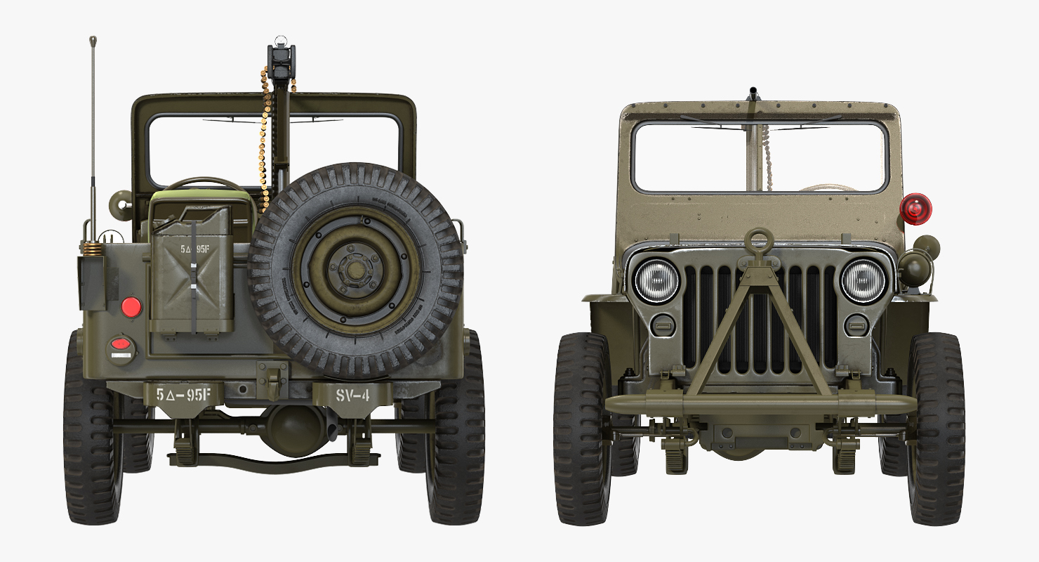 US Army Jeep Willys MB 3D