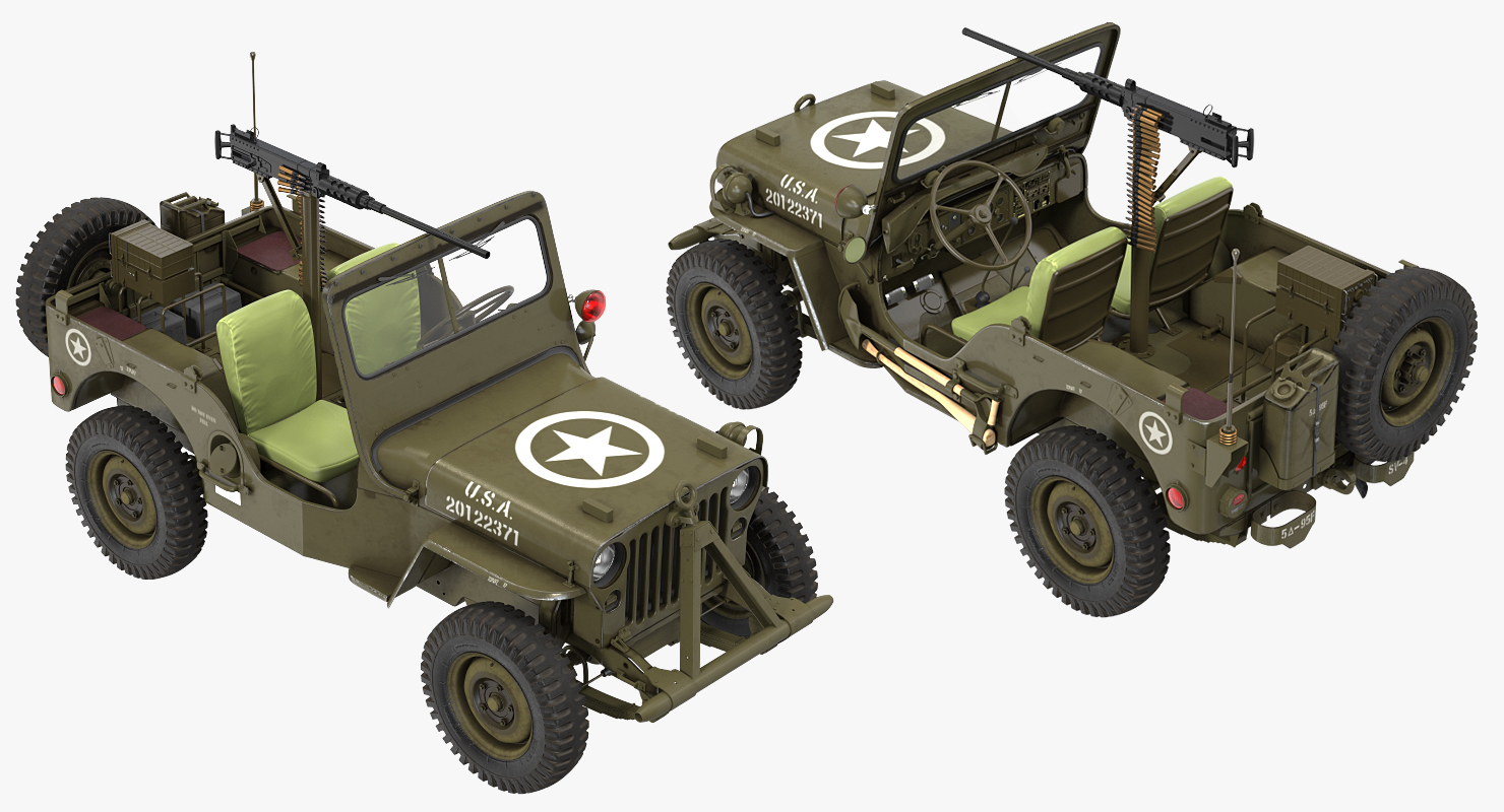 US Army Jeep Willys MB 3D