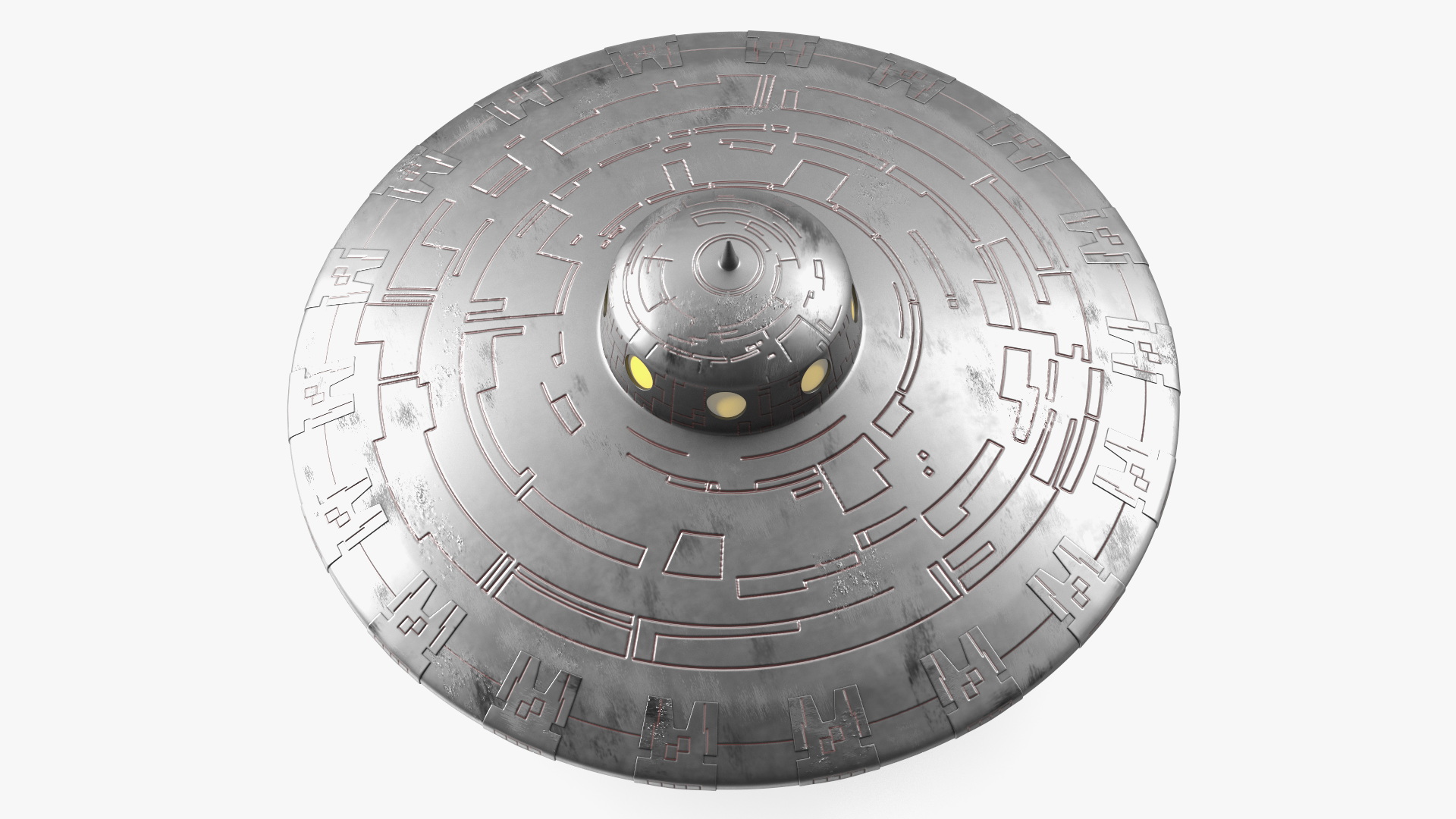 3D model Old UFO Ship Kidnaps