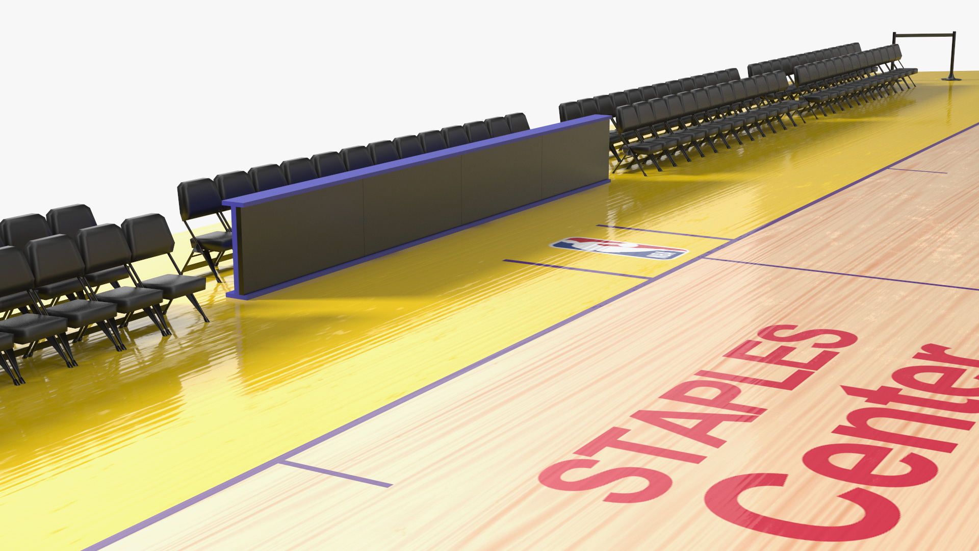 3D model Basketball Court Los Angeles Lakers