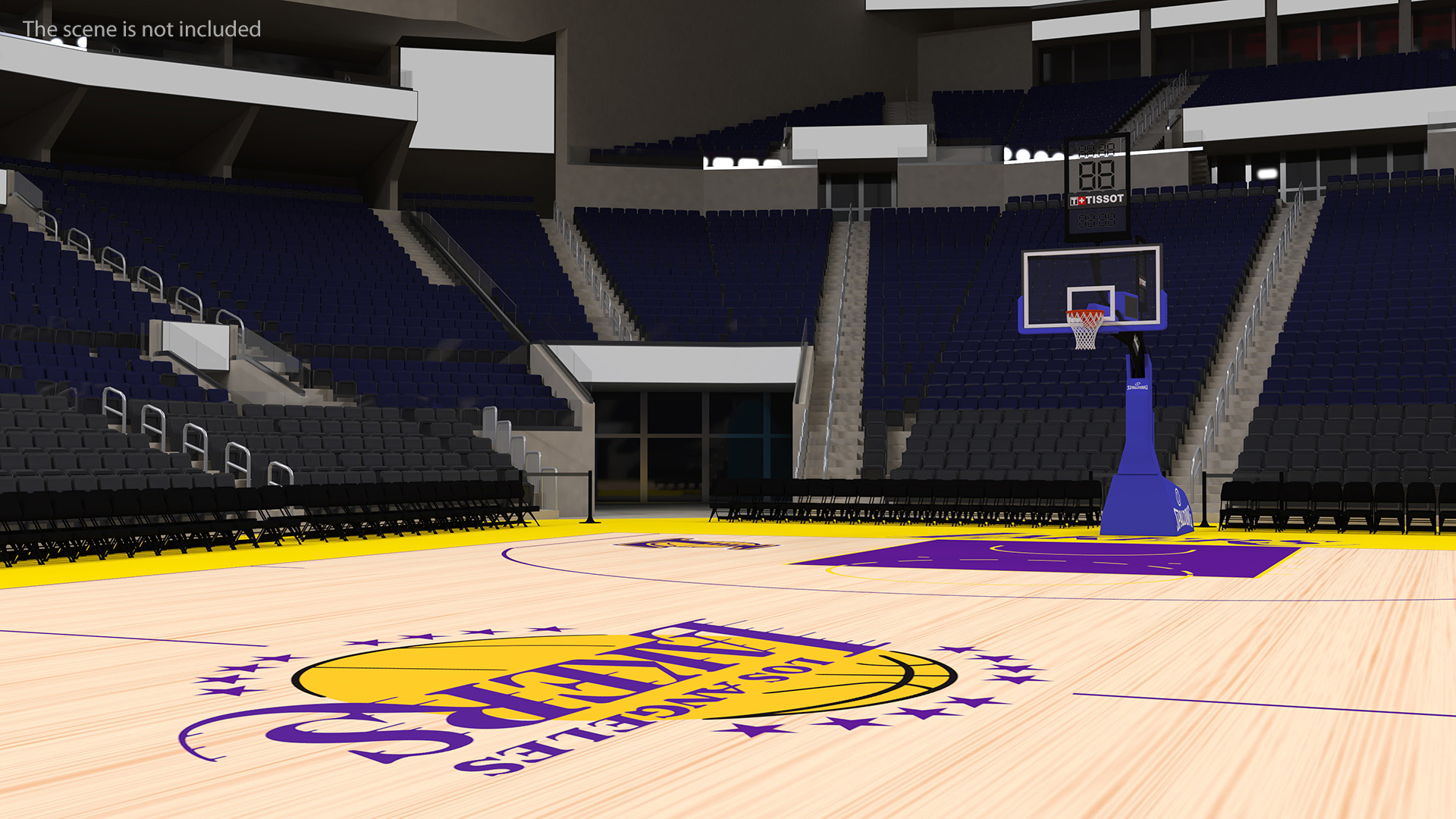 3D model Basketball Court Los Angeles Lakers