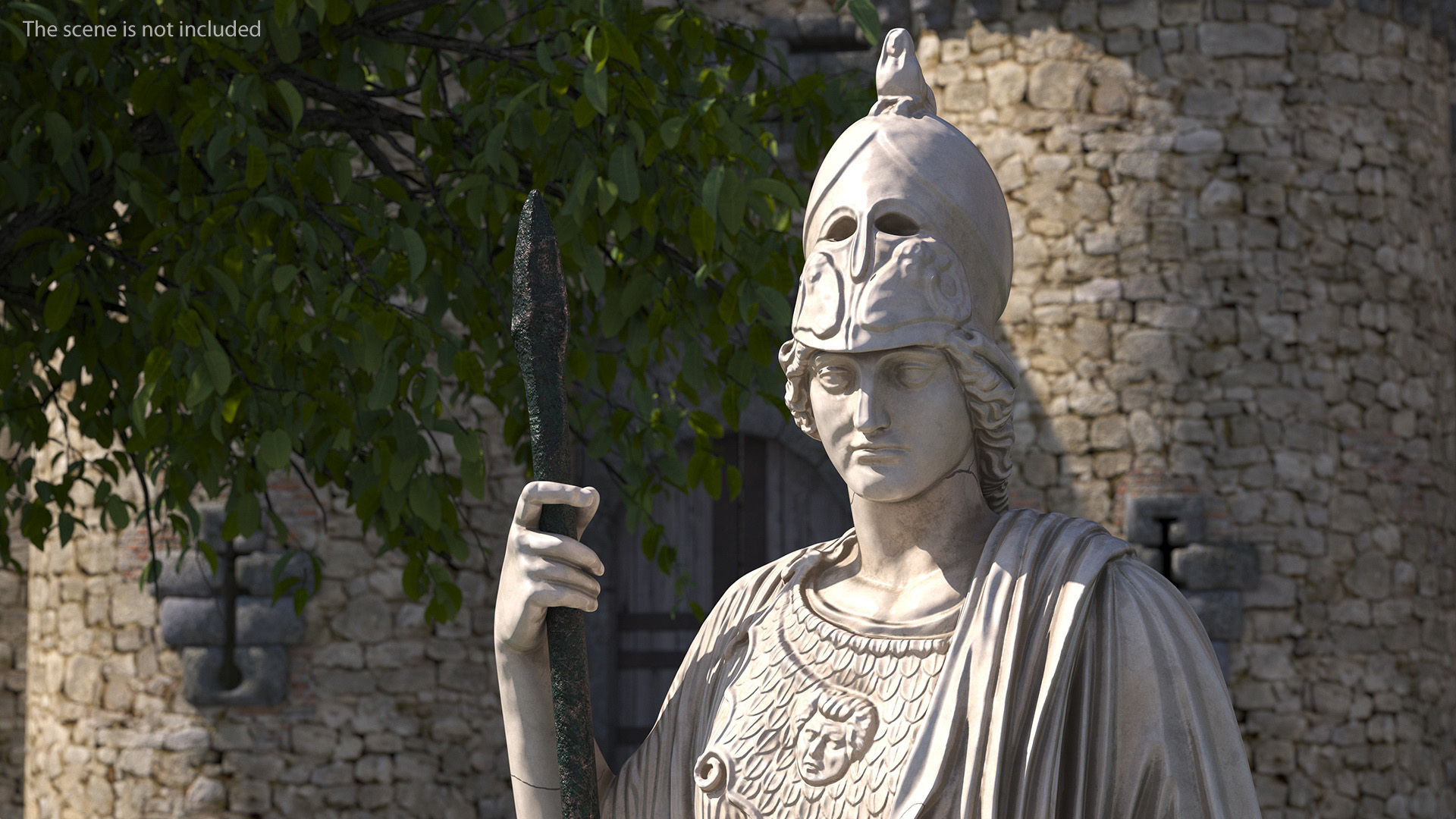 3D model Sculpture Athena Giustiniani Marble