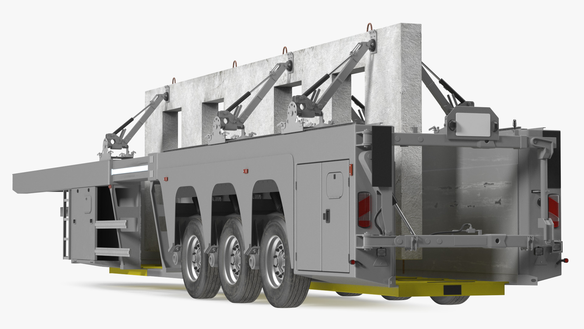 Concrete Panel Semi Trailer 3D