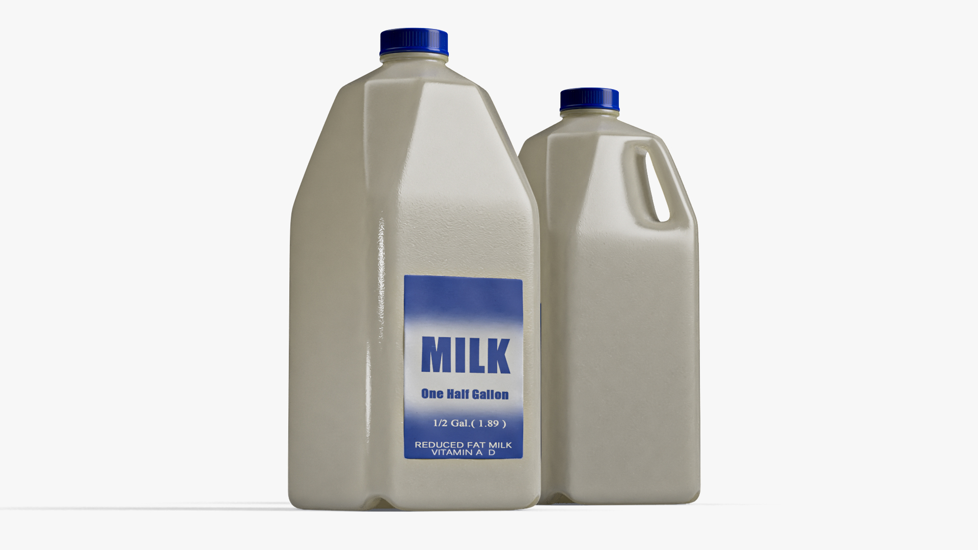 3D Plastic Milk Jug