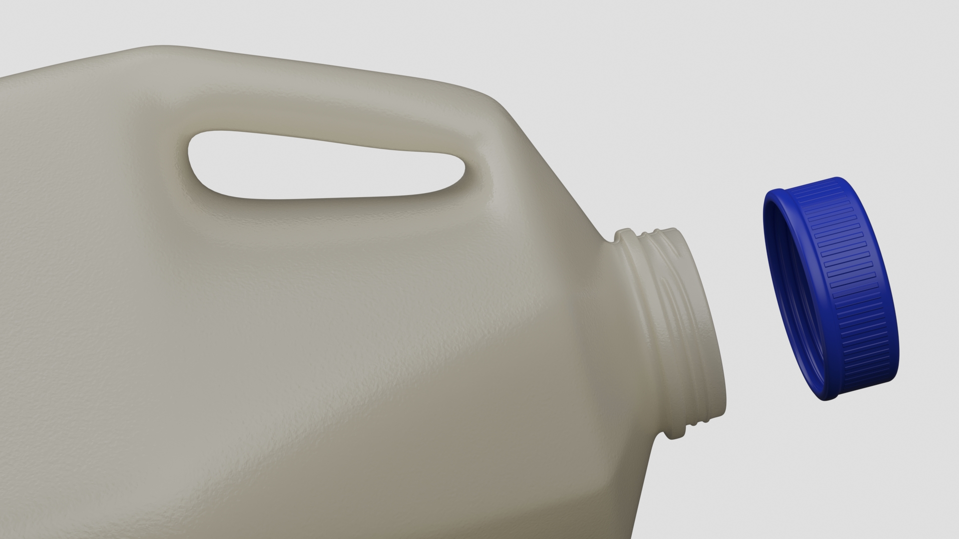 3D Plastic Milk Jug