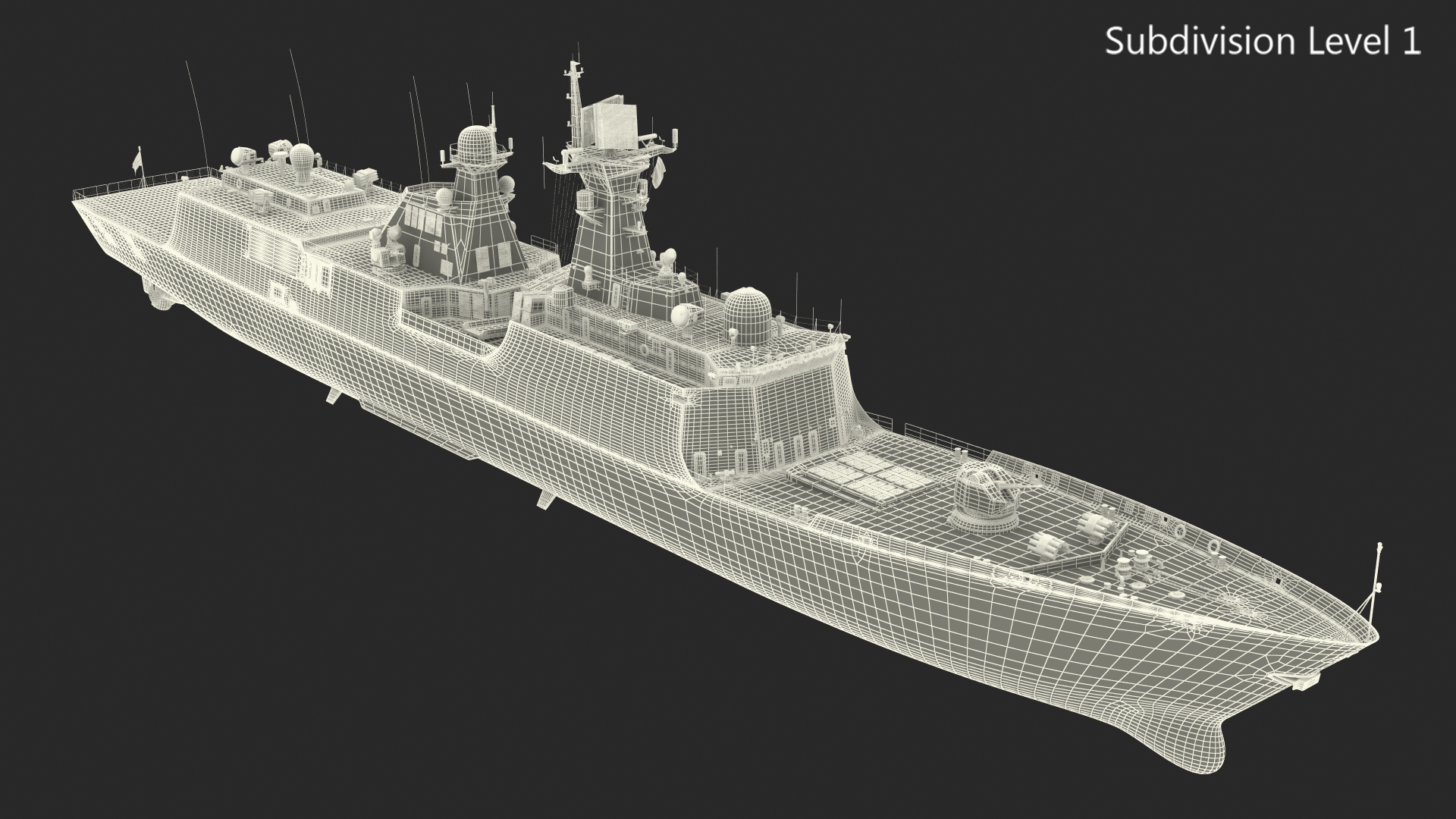 Frigate 3D model