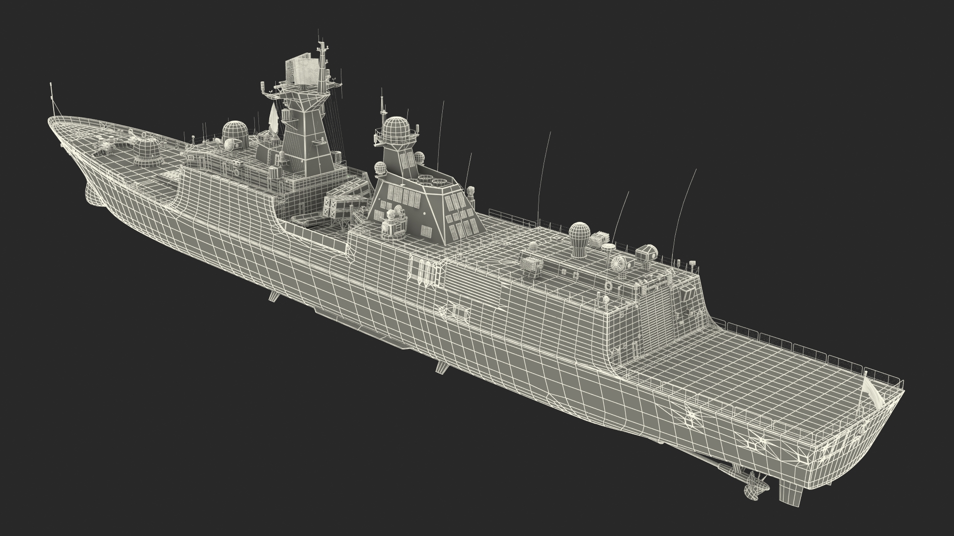 Frigate 3D model