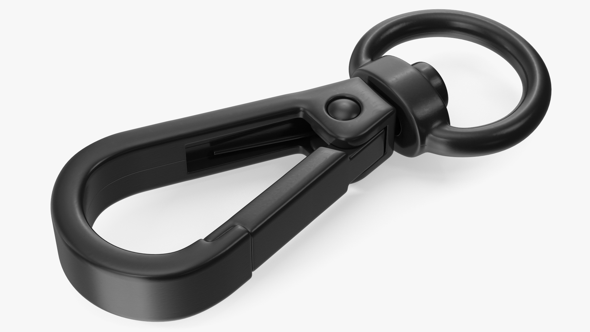 3D model Push Gate Snap Hook Black