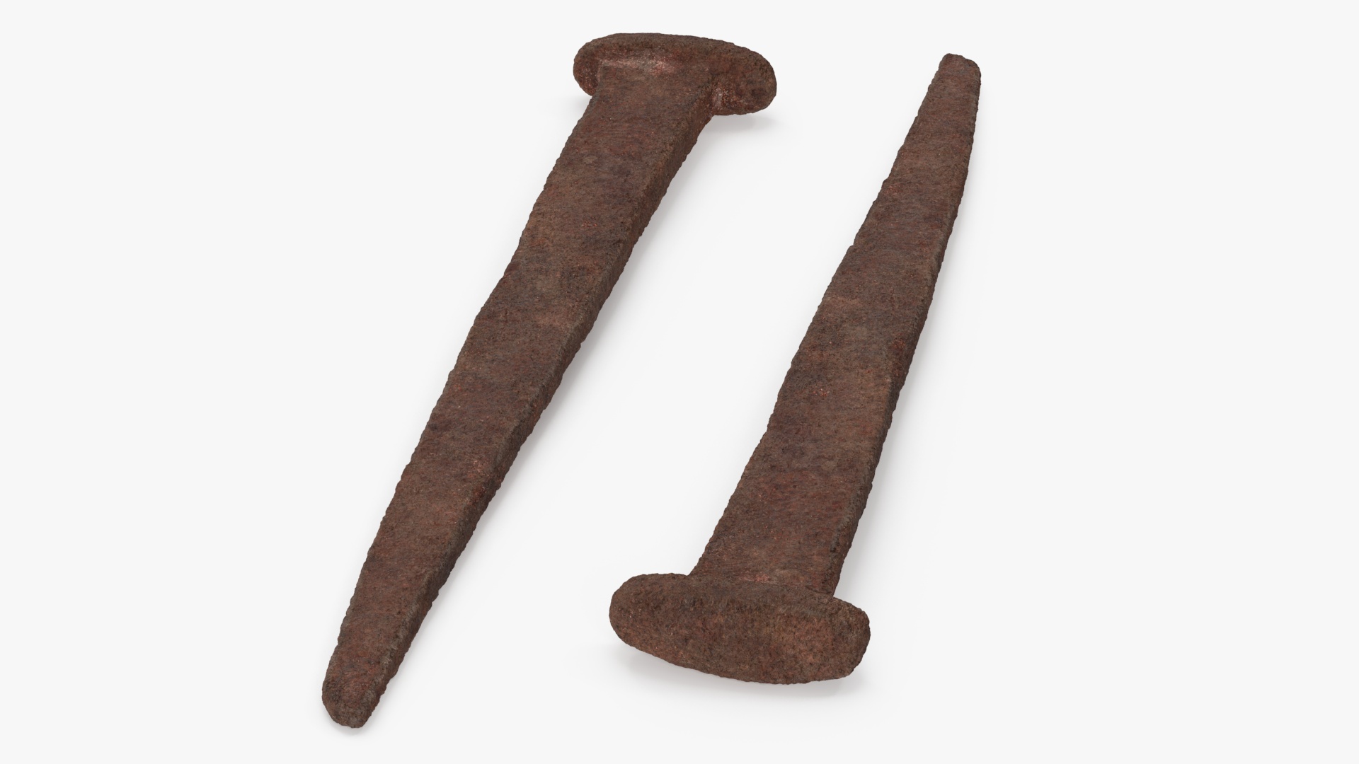 3D model Rusty Iron Nail