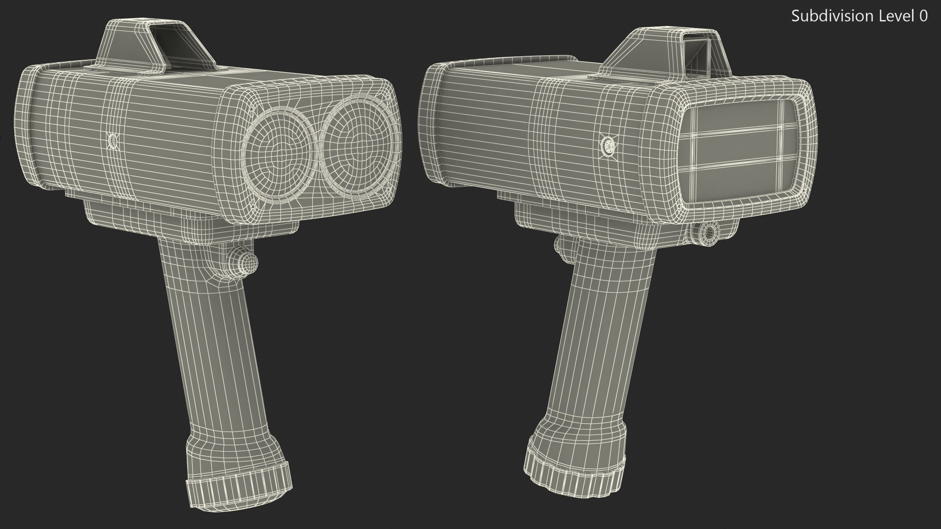 3D model LIDAR Traffic Enforcement Speed Gun