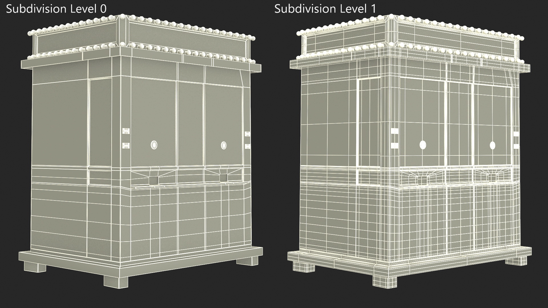 Modern Ticket Booth 3D model