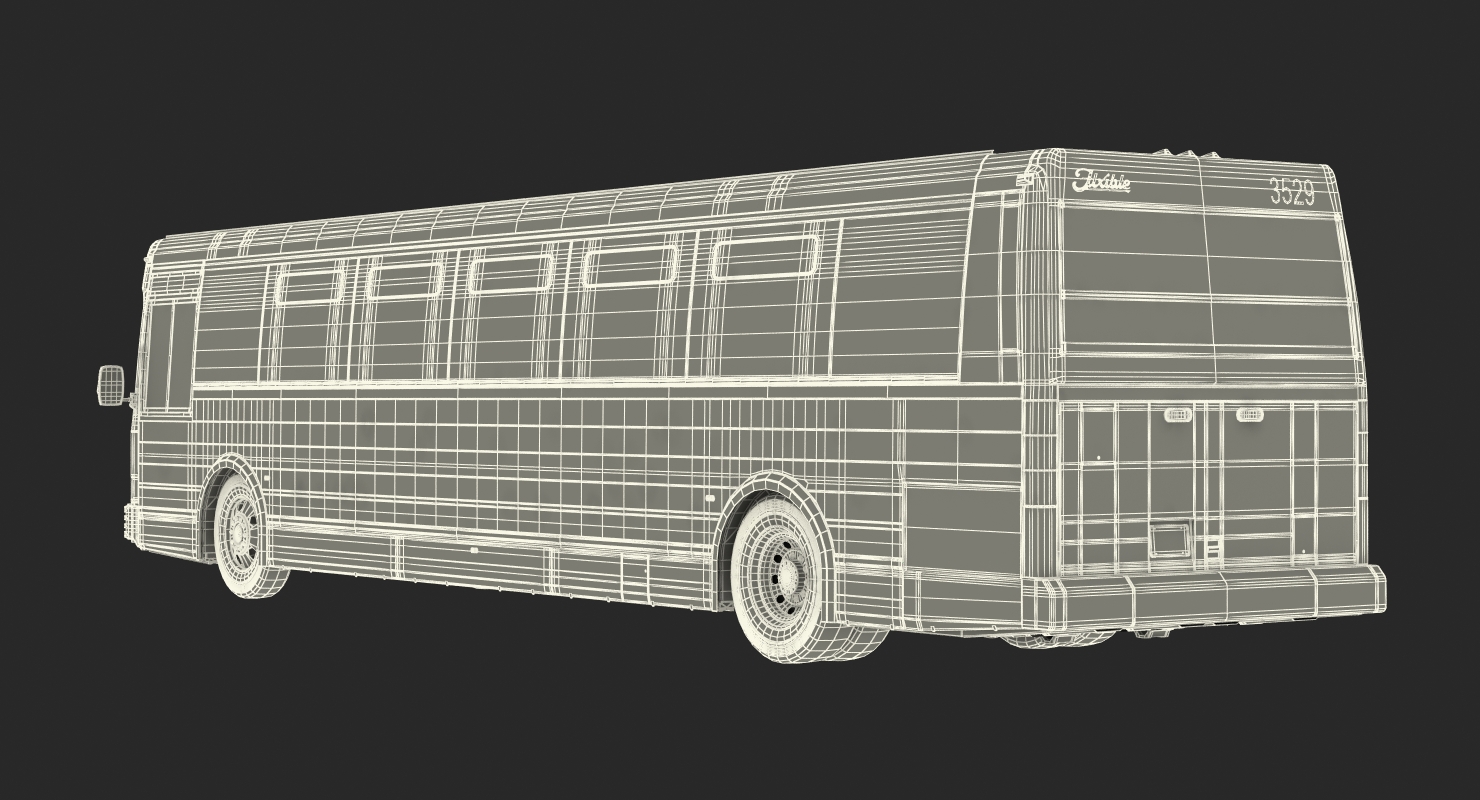 3D Flxible Metro D Municipal Bus Rigged