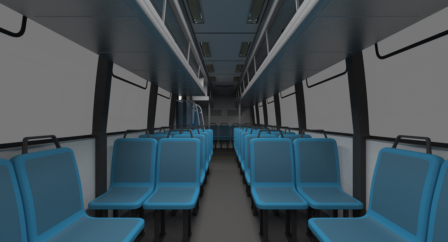 3D Flxible Metro D Municipal Bus Rigged