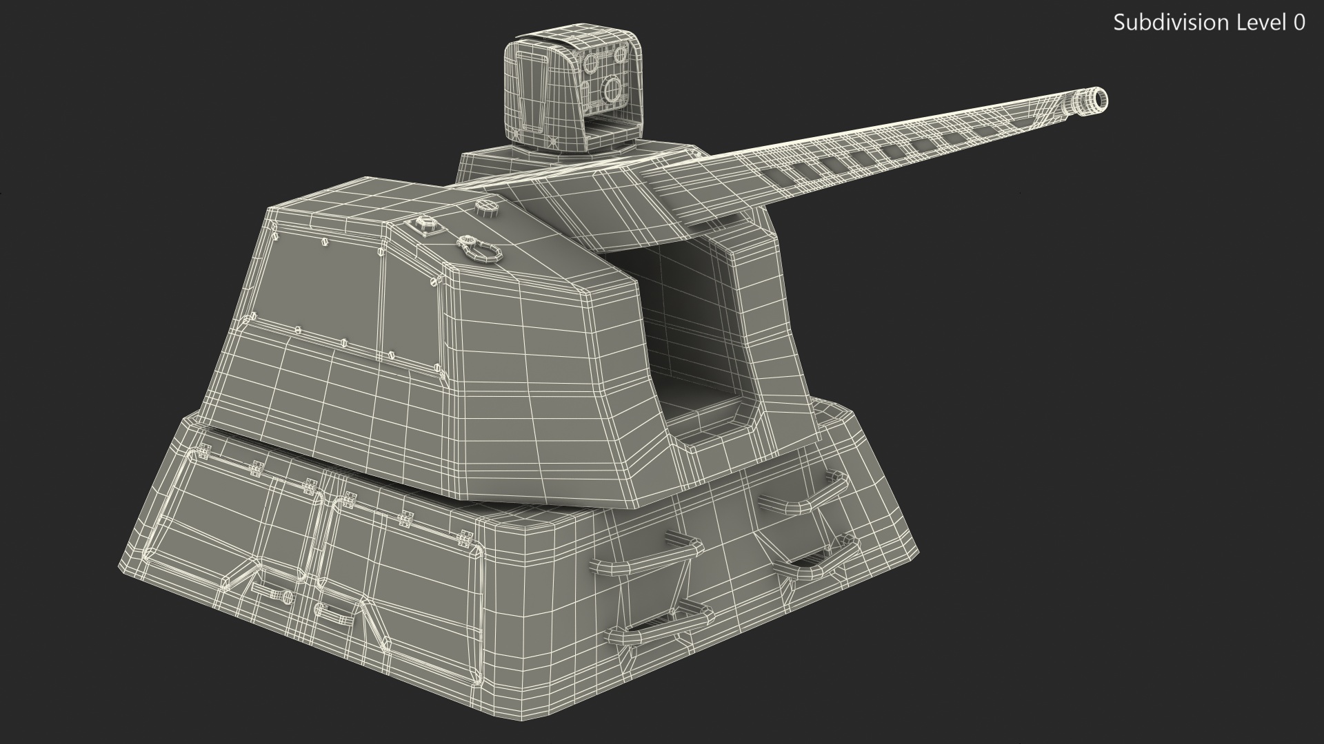 3D model Autonomous Rapid-Firing Turret