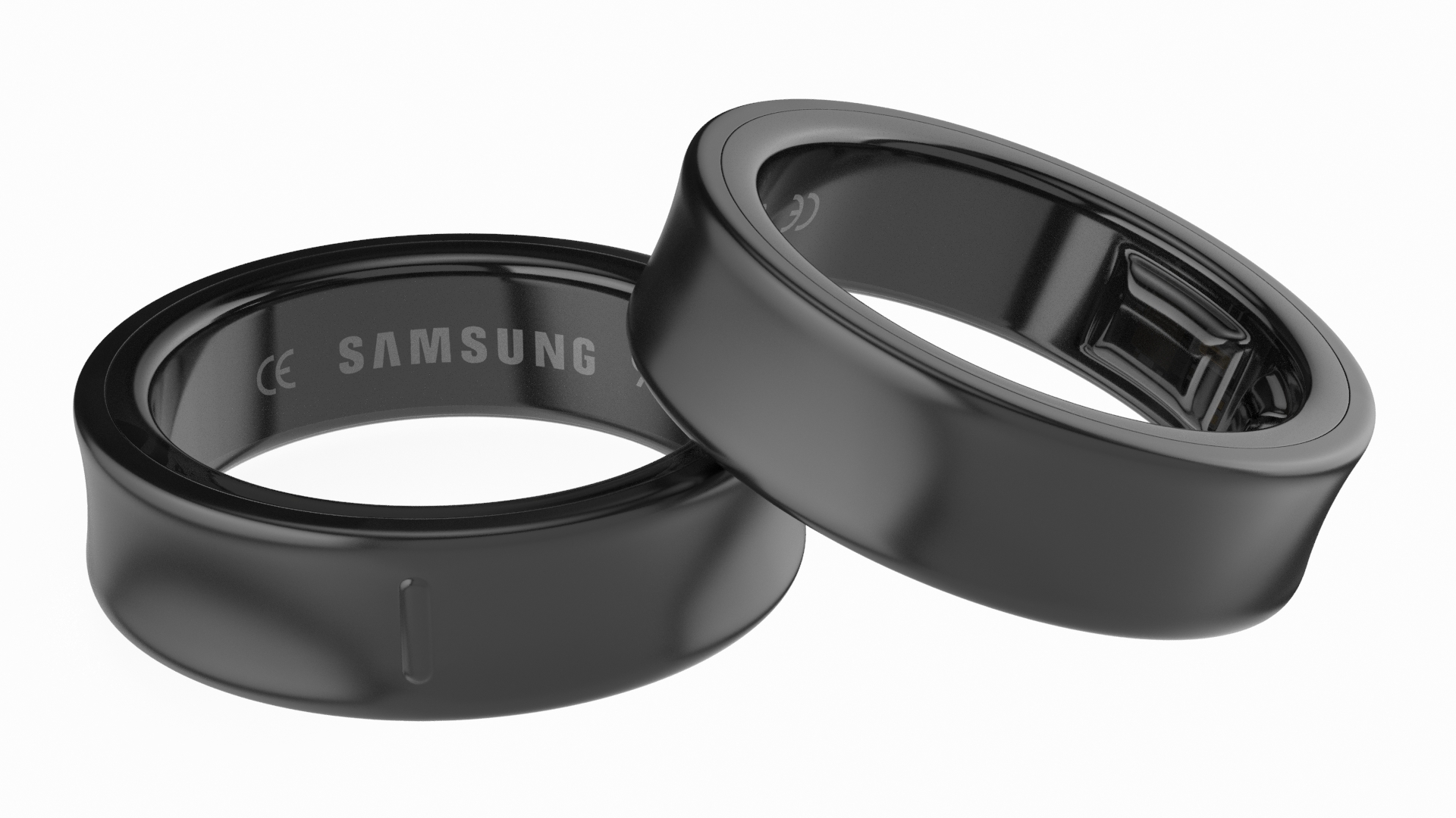 Samsung Galaxy Ring Titanium Black 3D model