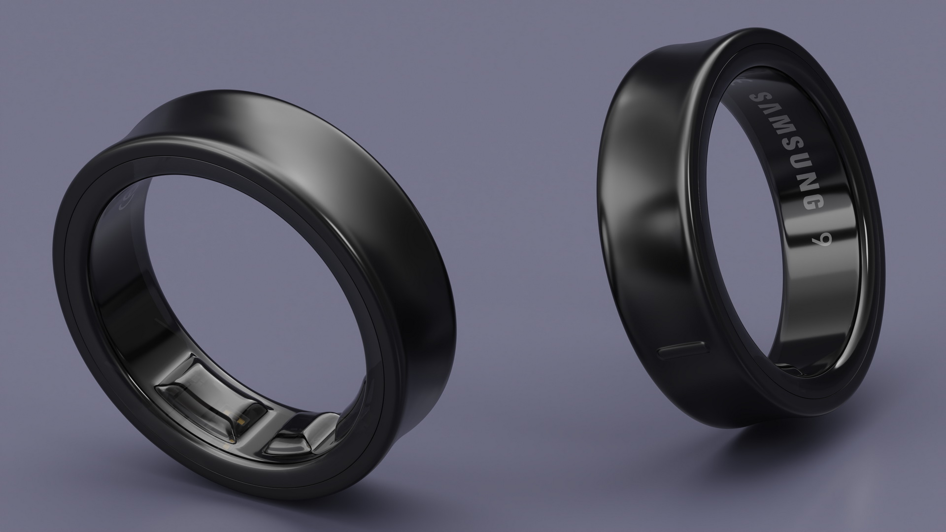 Samsung Galaxy Ring Titanium Black 3D model