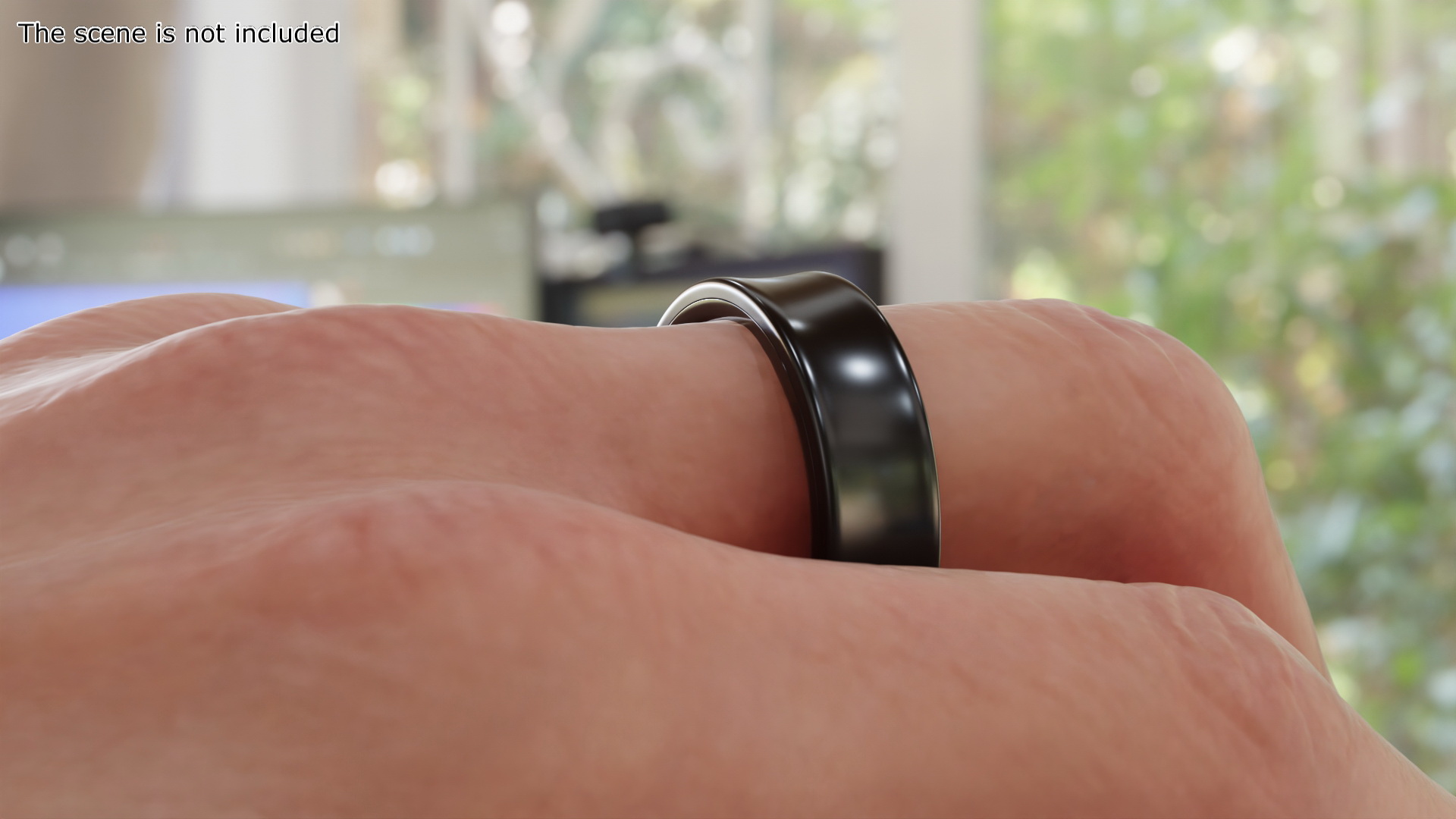 Samsung Galaxy Ring Titanium Black 3D model