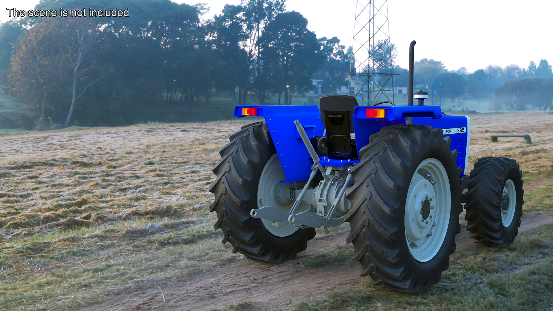 3D Massey Ferguson 385 Tractor Rigged for Cinema 4D model