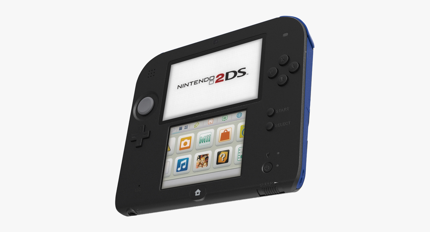 Nintendo 2DS Handheld Game Console 3D model