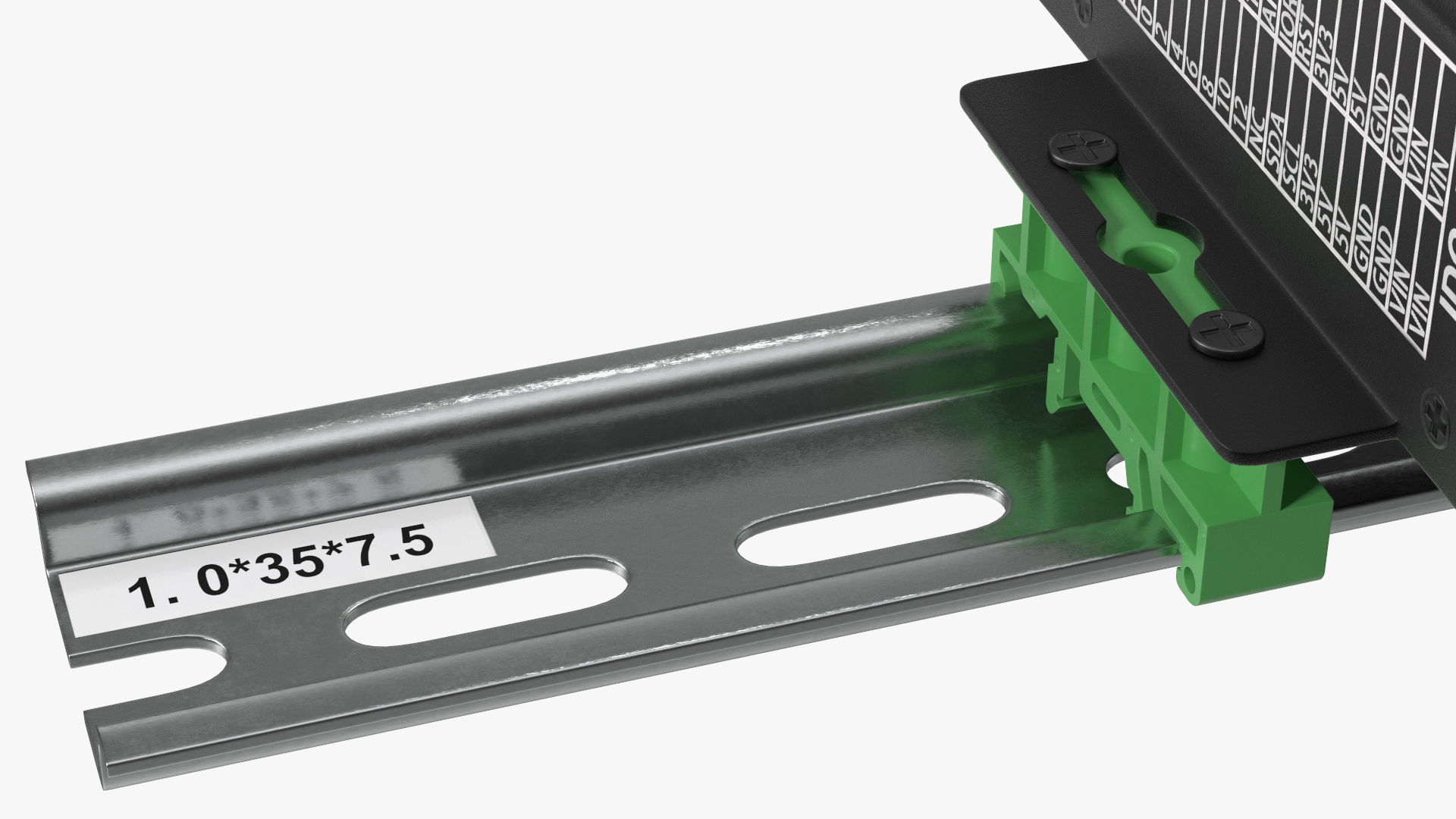 3D UNO Screw Terminal Block Din Rail model