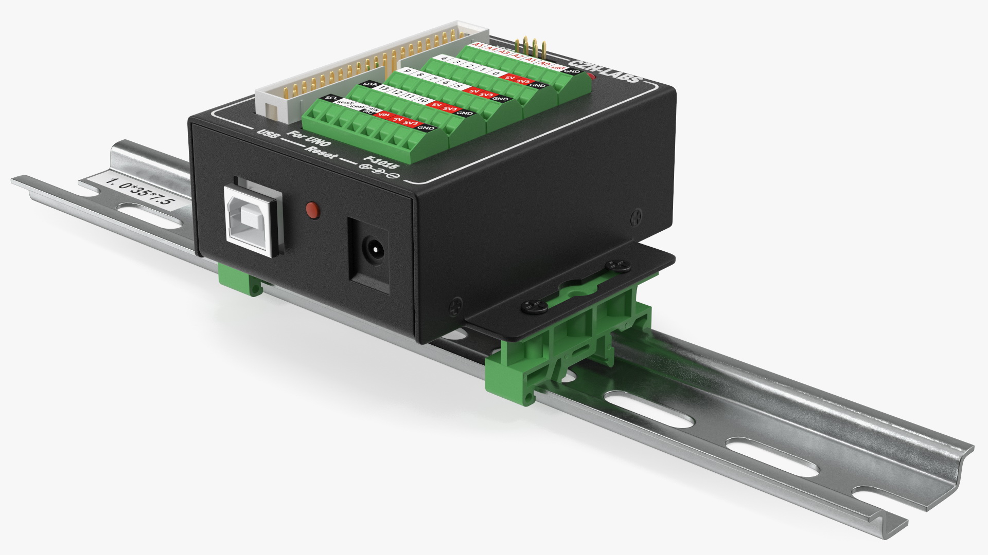 3D UNO Screw Terminal Block Din Rail model