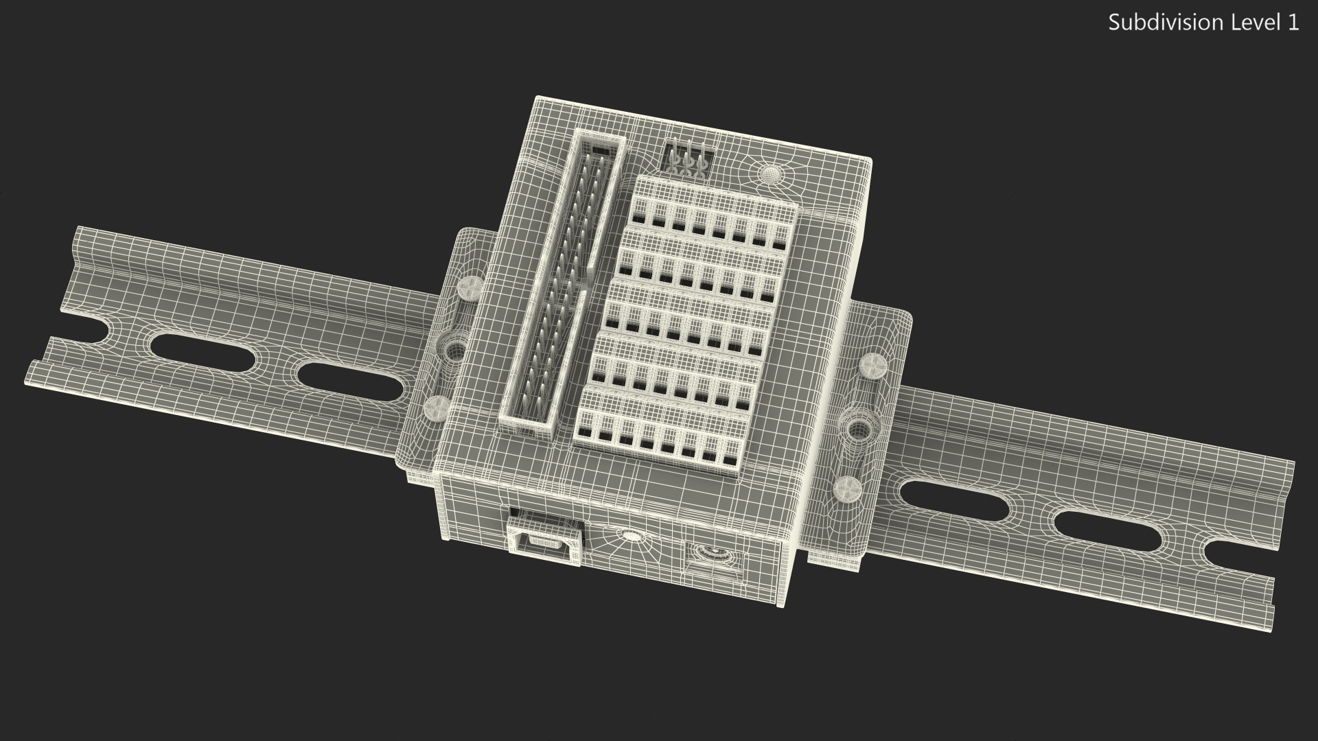 3D UNO Screw Terminal Block Din Rail model