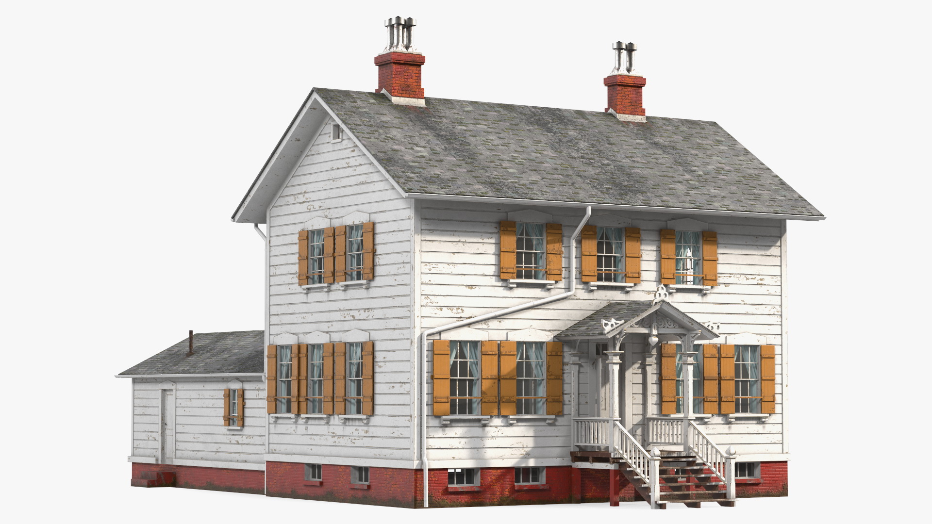 3D Old Wooden House