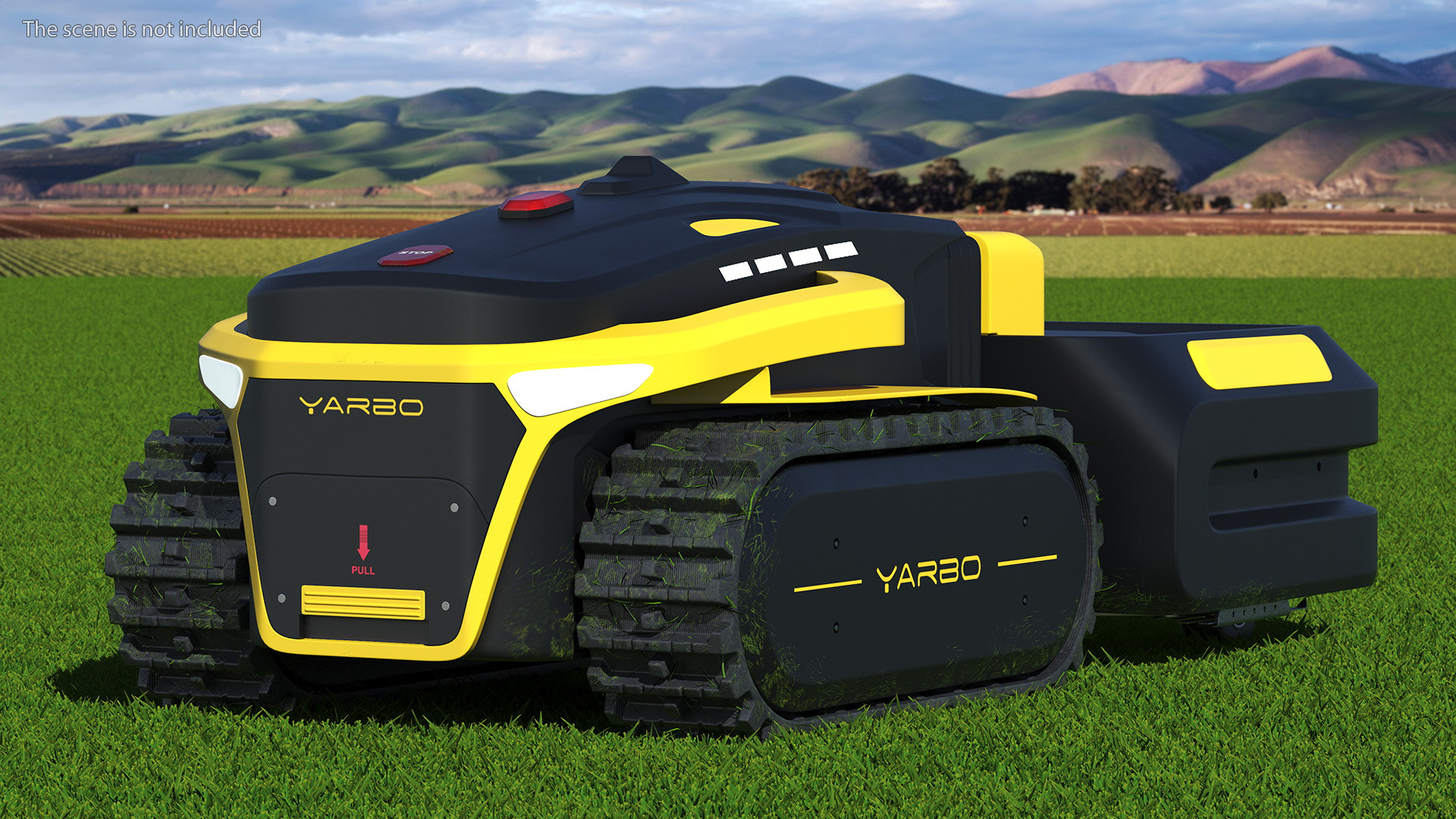 3D model Yarbo Lawn Mower M1 Mowing Robot Working