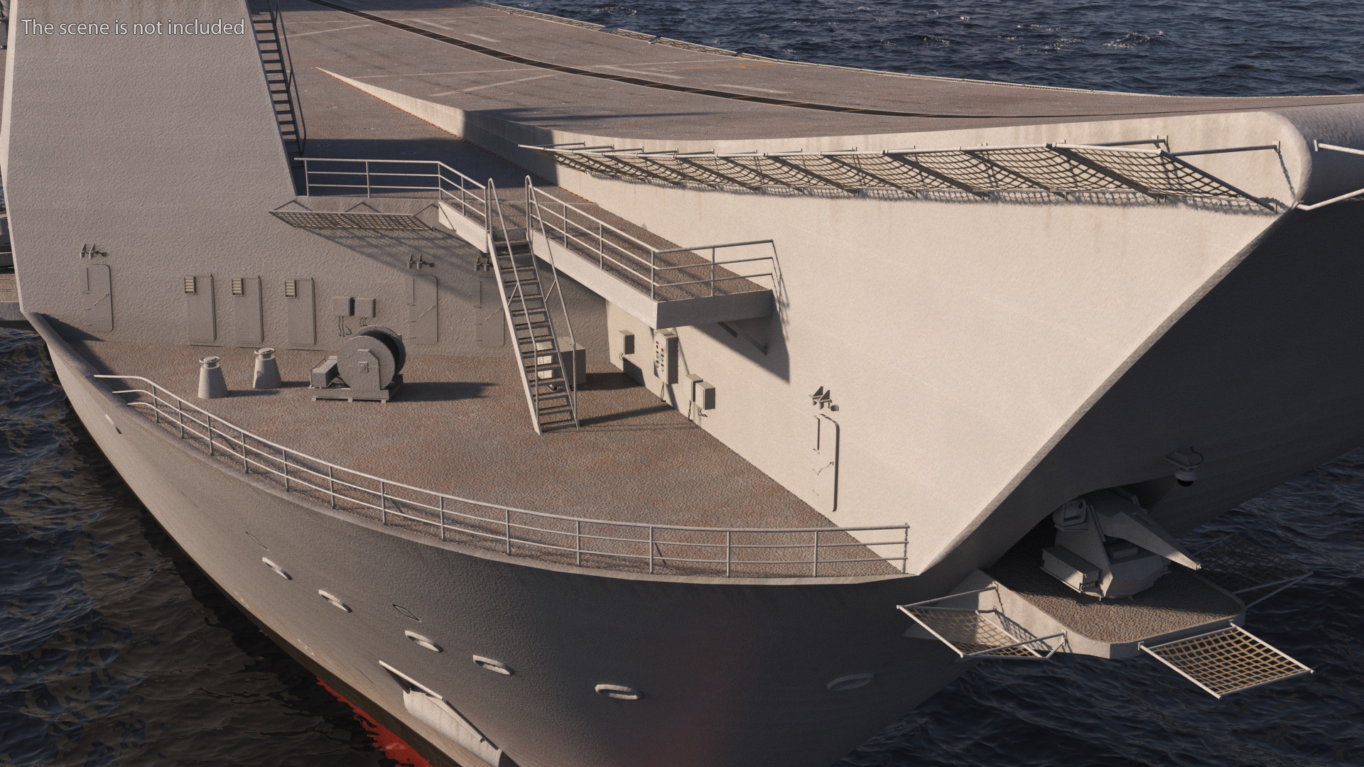 3D Military Naval Aircraft Carrier