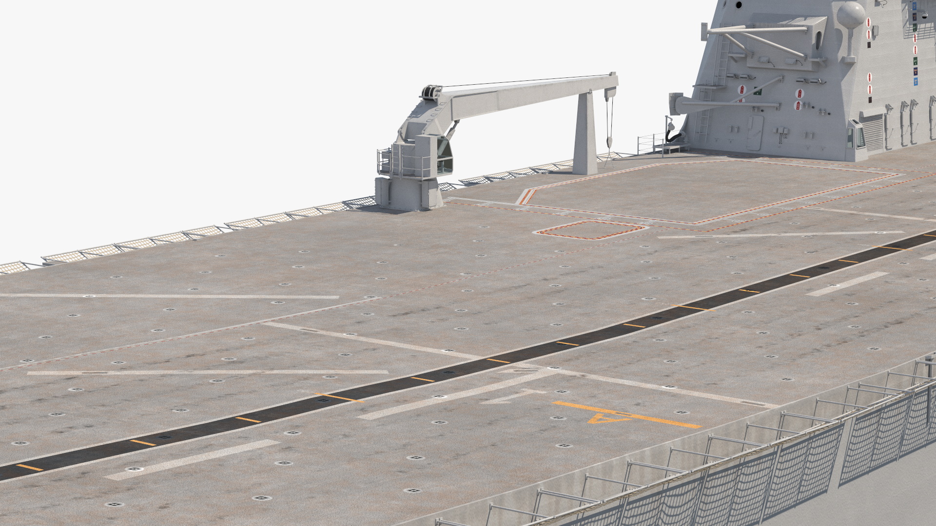 3D Military Naval Aircraft Carrier