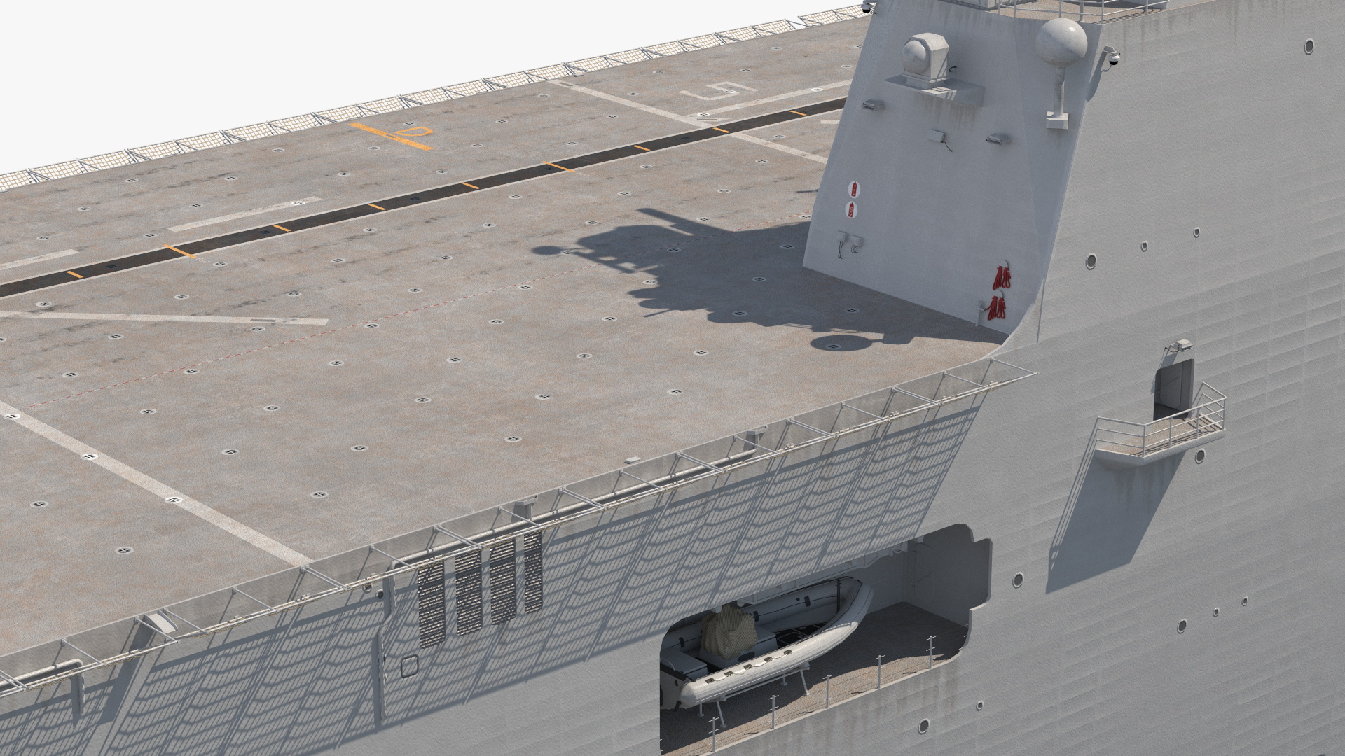 3D Military Naval Aircraft Carrier