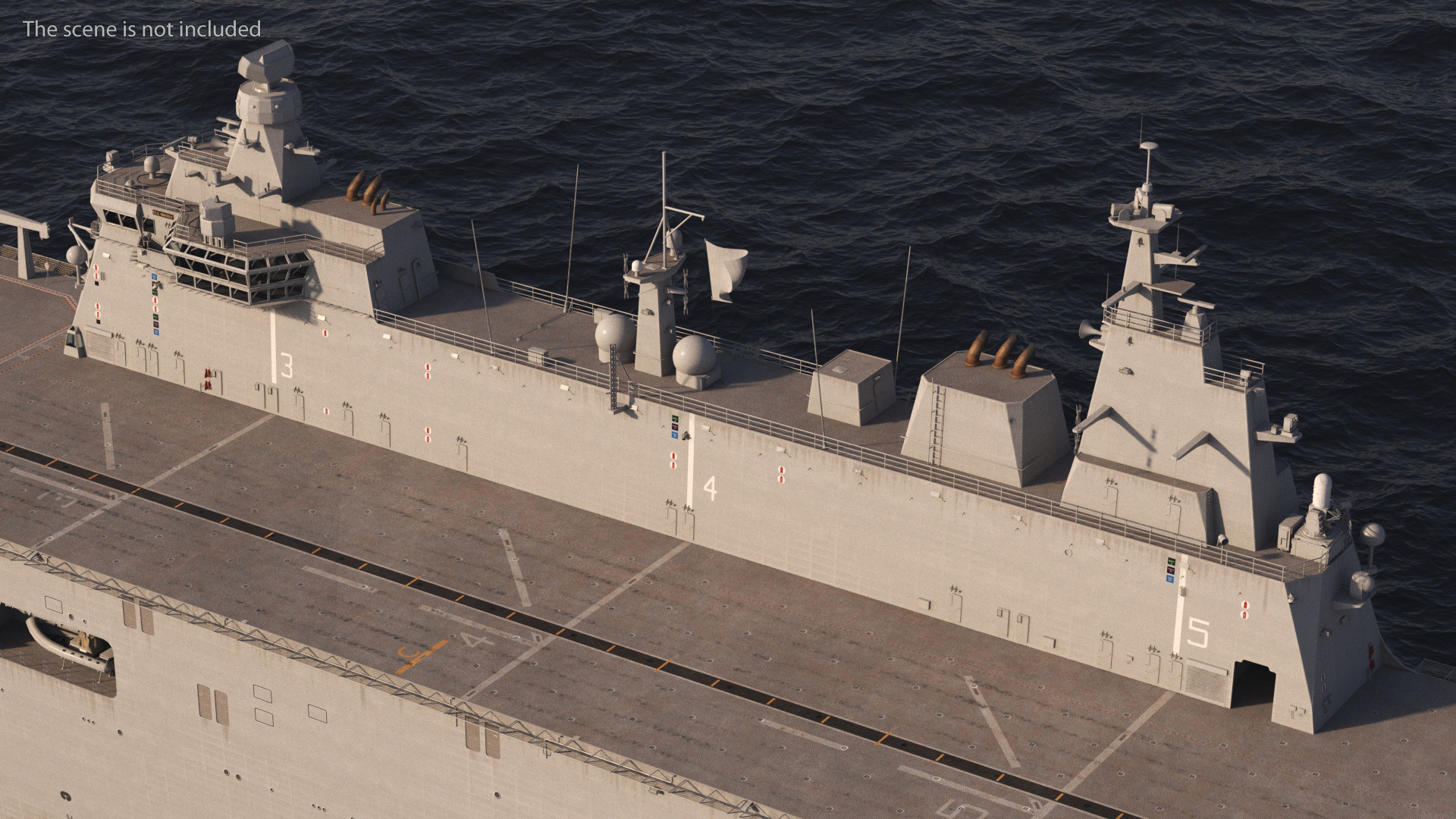 3D Military Naval Aircraft Carrier