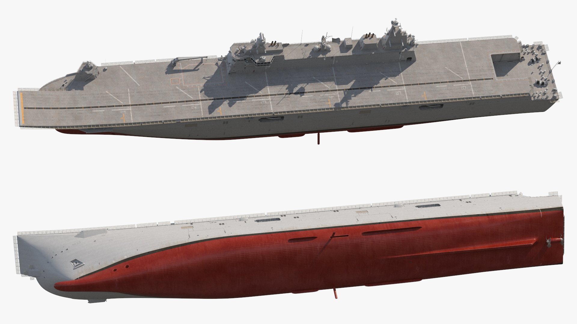 3D Military Naval Aircraft Carrier