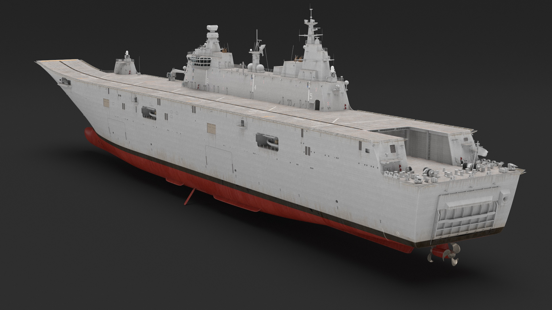 3D Military Naval Aircraft Carrier