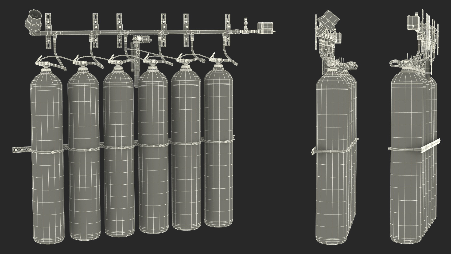 Dioxide Fire Extinguisher System 3D