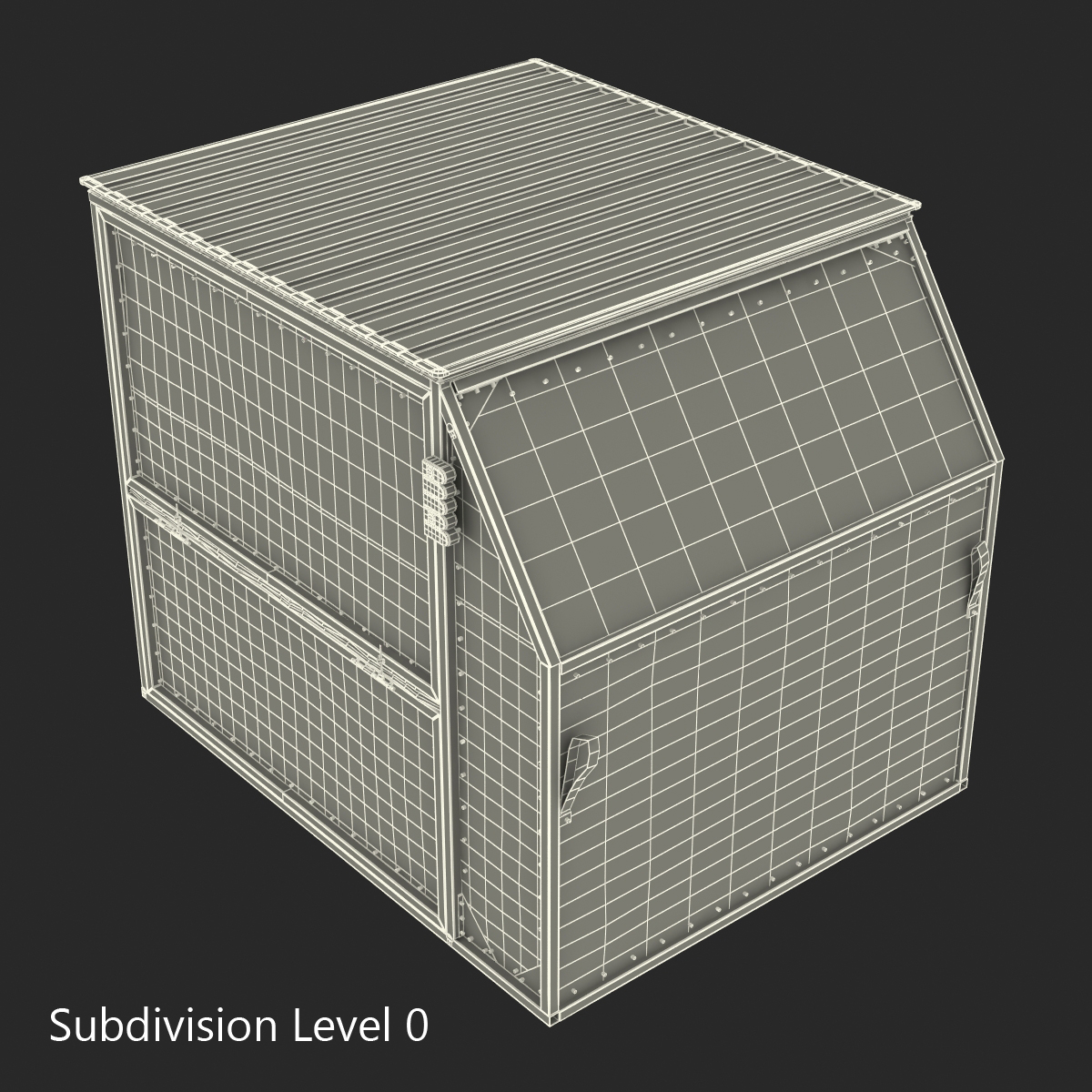 3D model Airport Container Iberia Cargo