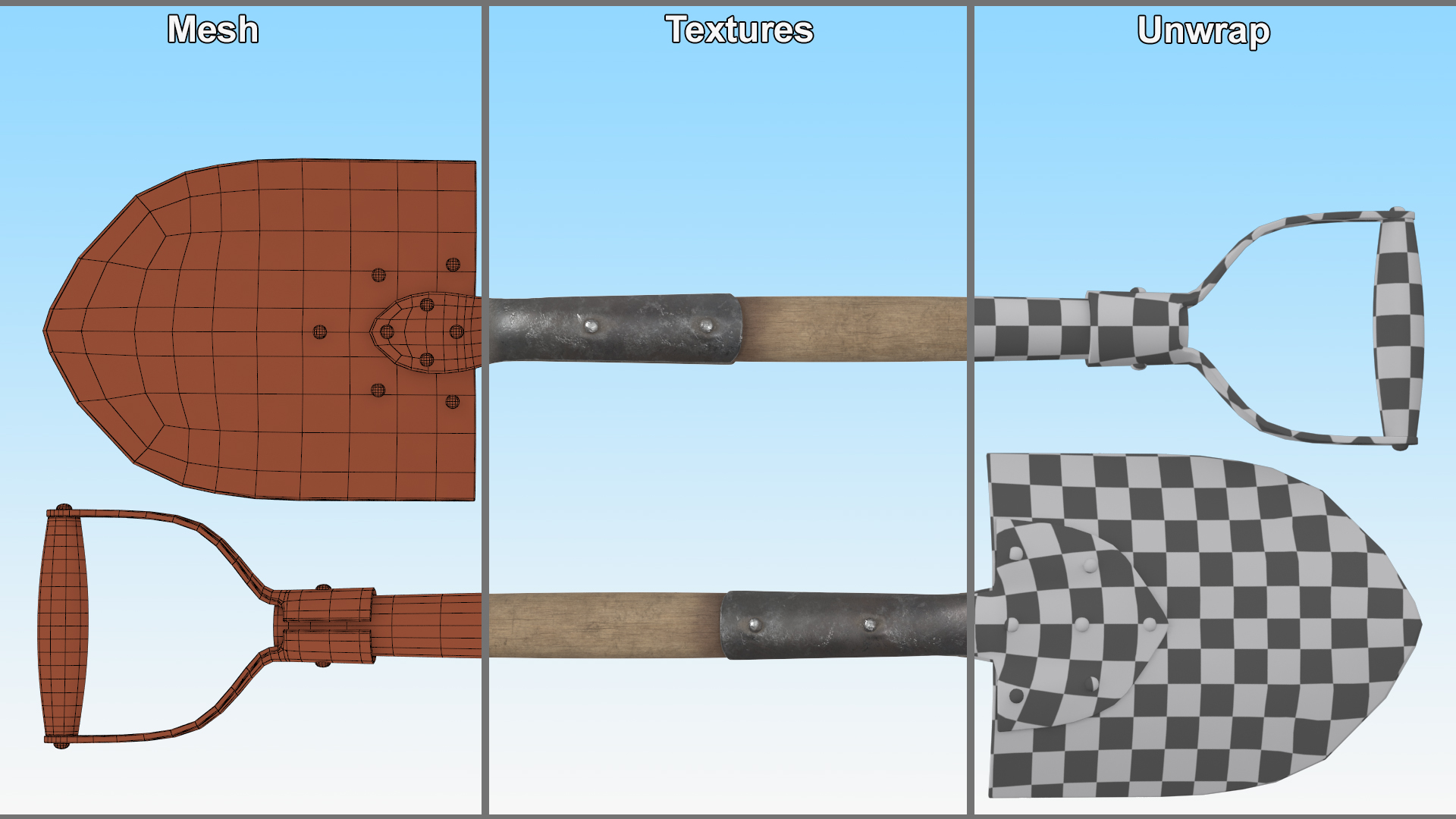 3D model Old Shovel