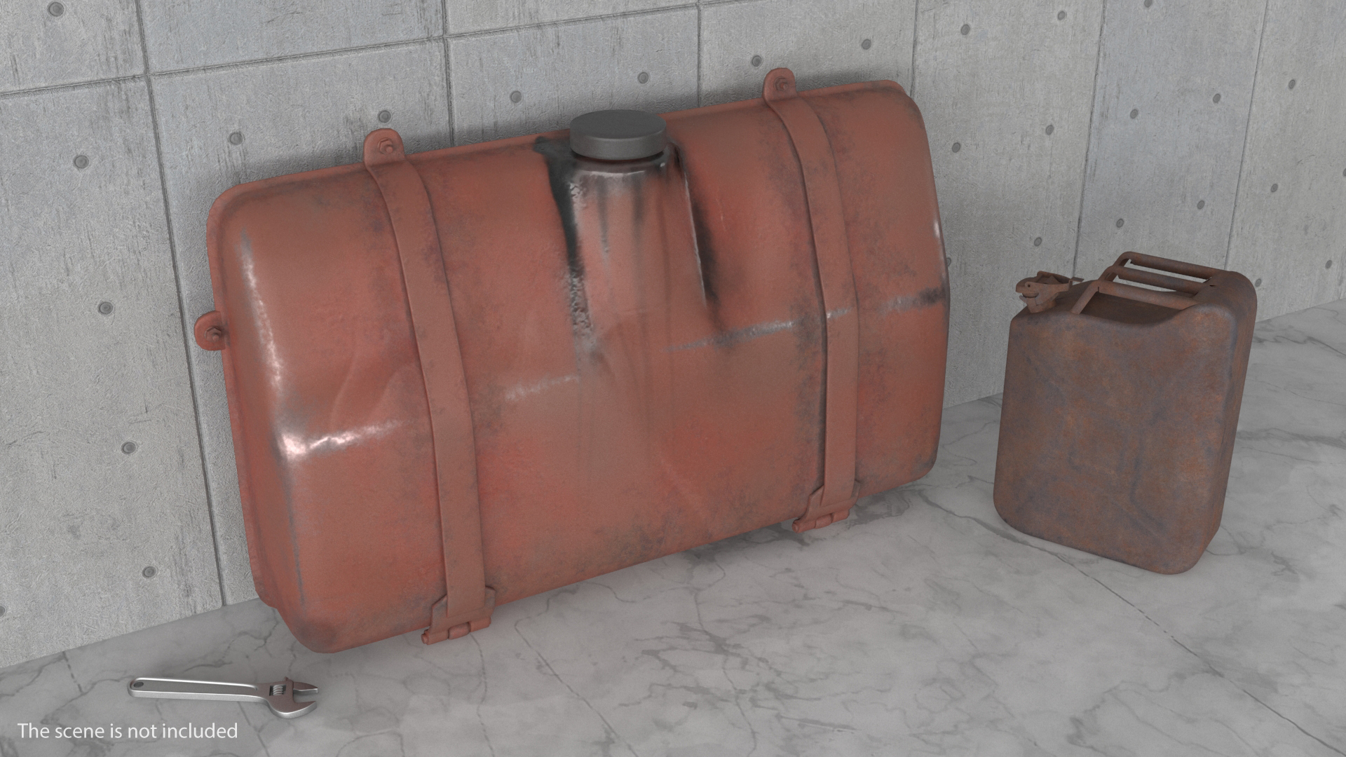 Rusty Gas Tank 3D model