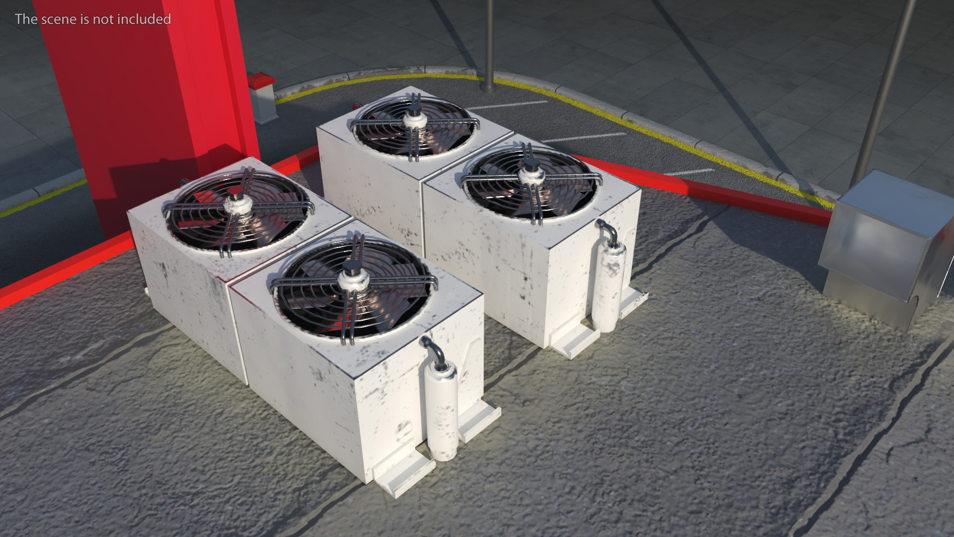 3D model Industrial HVAC Unit