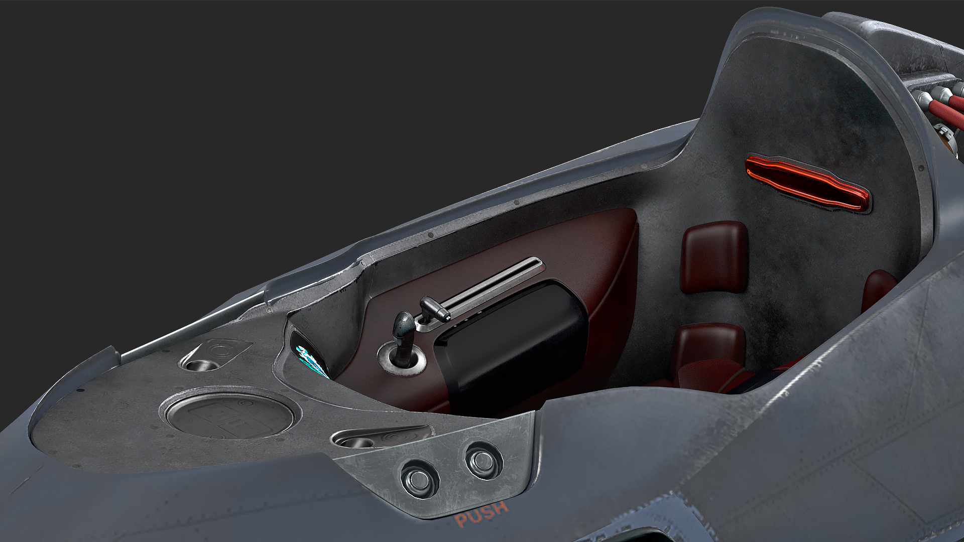 Sci Fi Dropship Rigged 3D