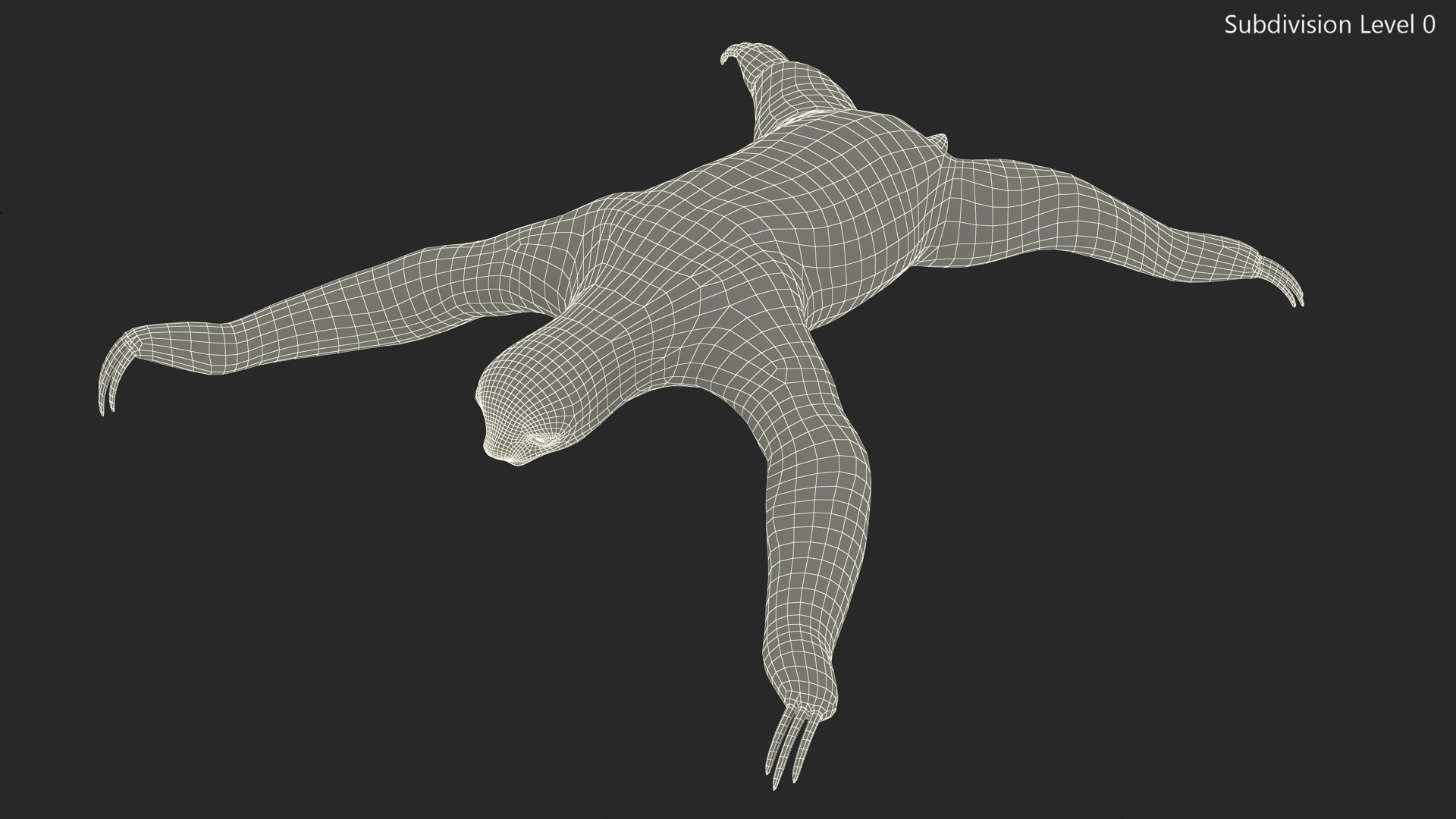 3D Sloth Rigged for Cinema 4D