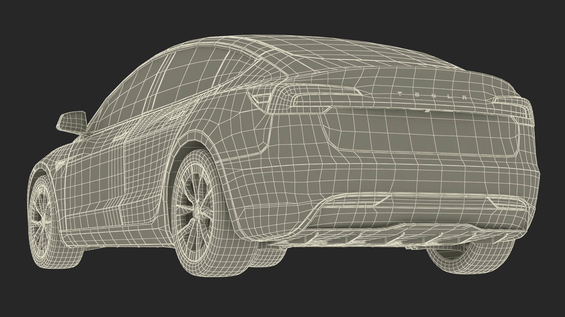 Tesla Model 3 2024 Red Lights On 3D