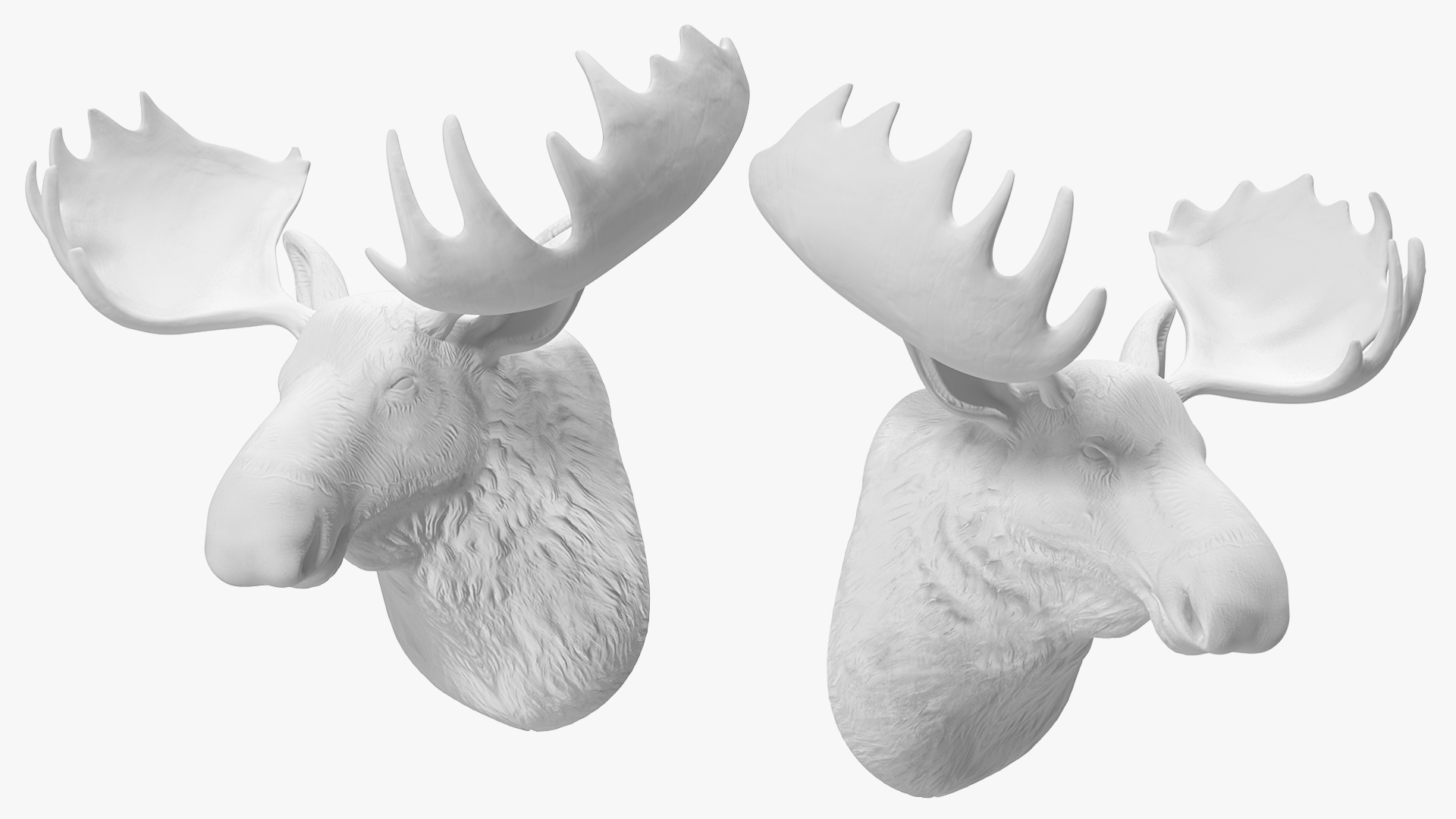 3D model Deer Head Fake Wall Mount