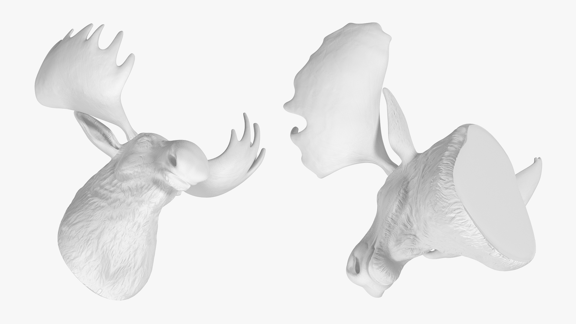 3D model Deer Head Fake Wall Mount