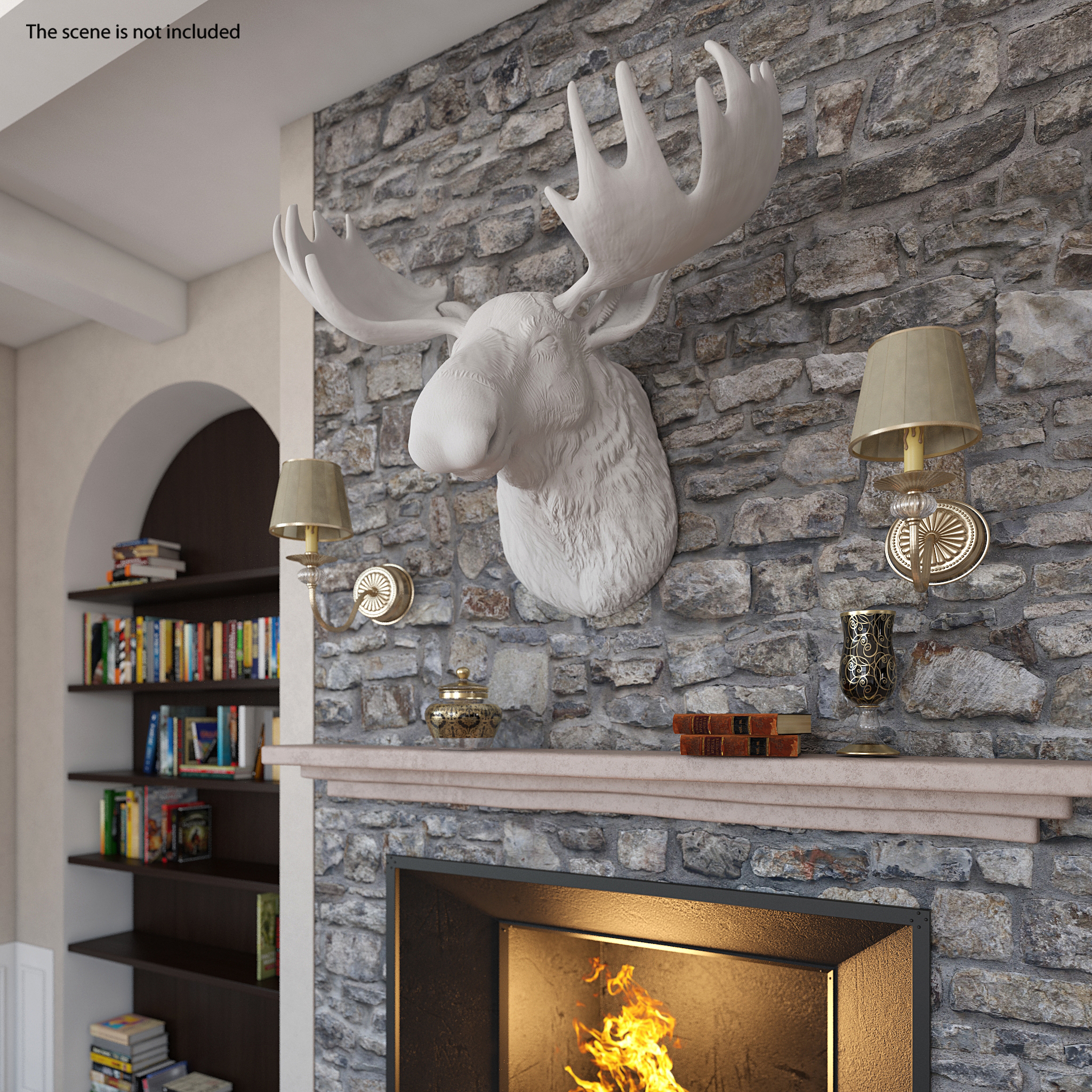 3D model Deer Head Fake Wall Mount