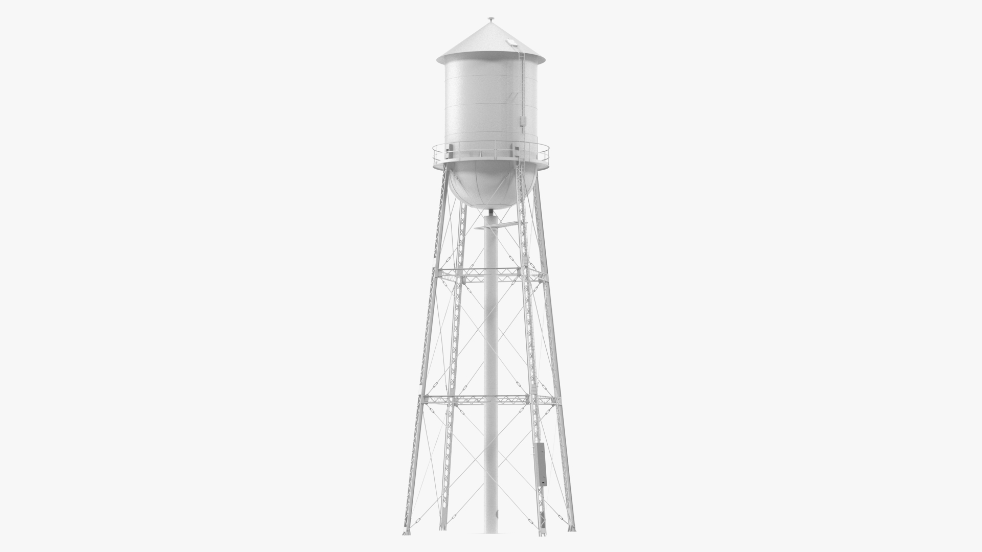 3D model Water Tower No1