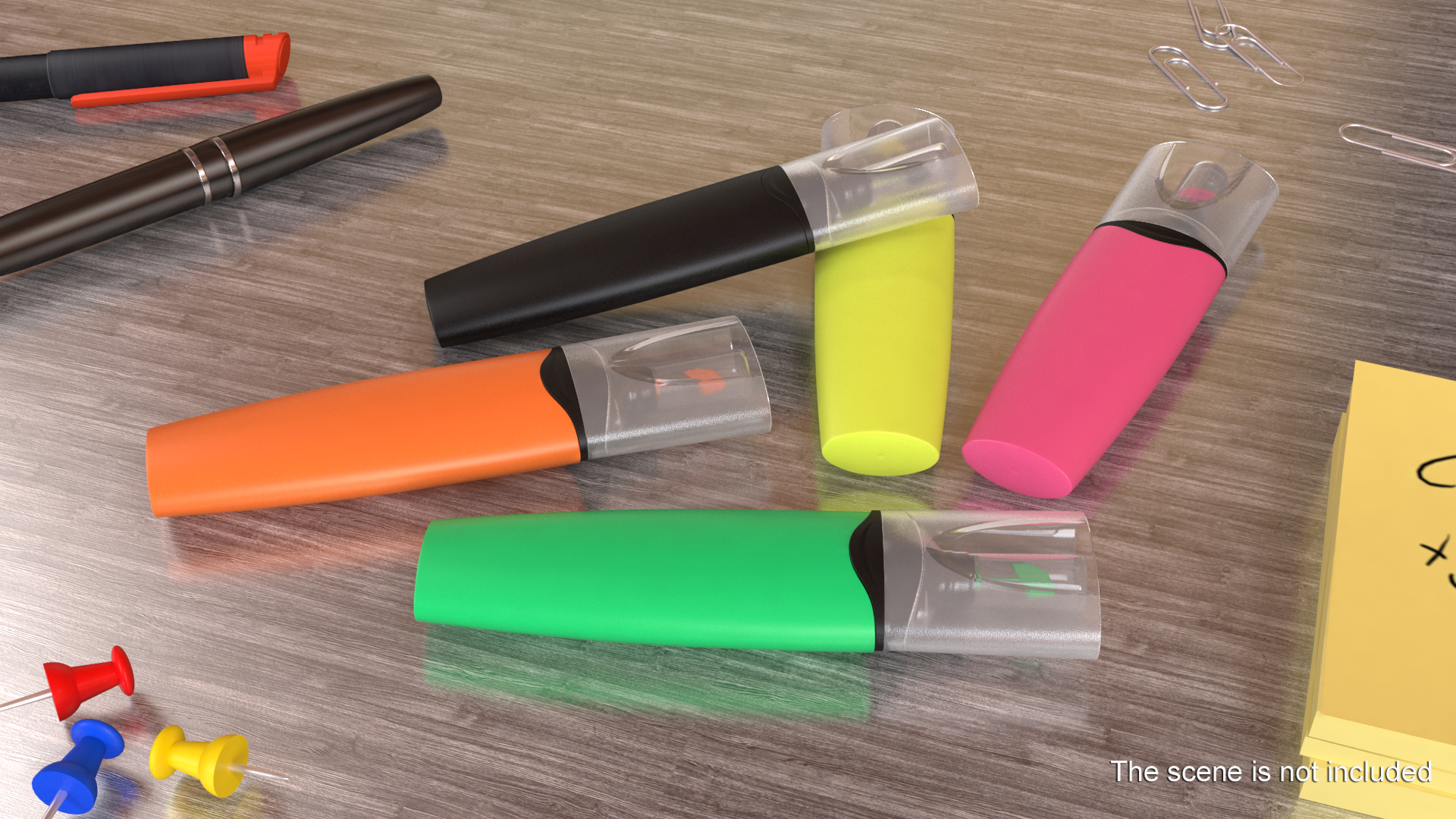 3D 5 Highlighter Markers