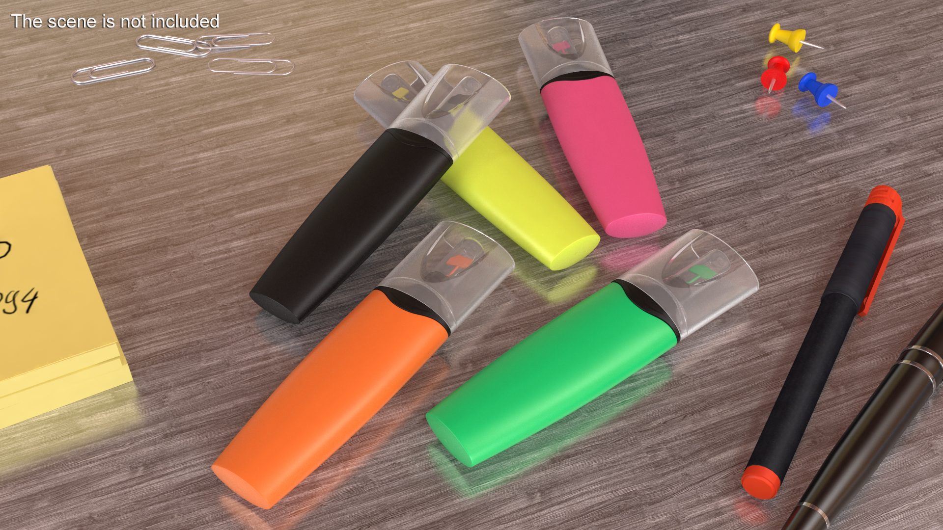 3D 5 Highlighter Markers