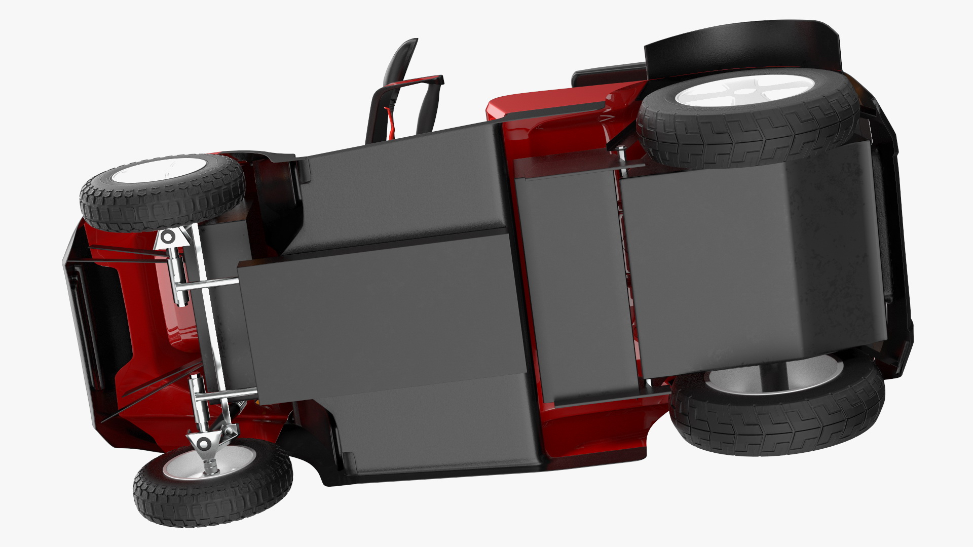 Red Electric Scooter S4 AFIKIM Rigged 3D