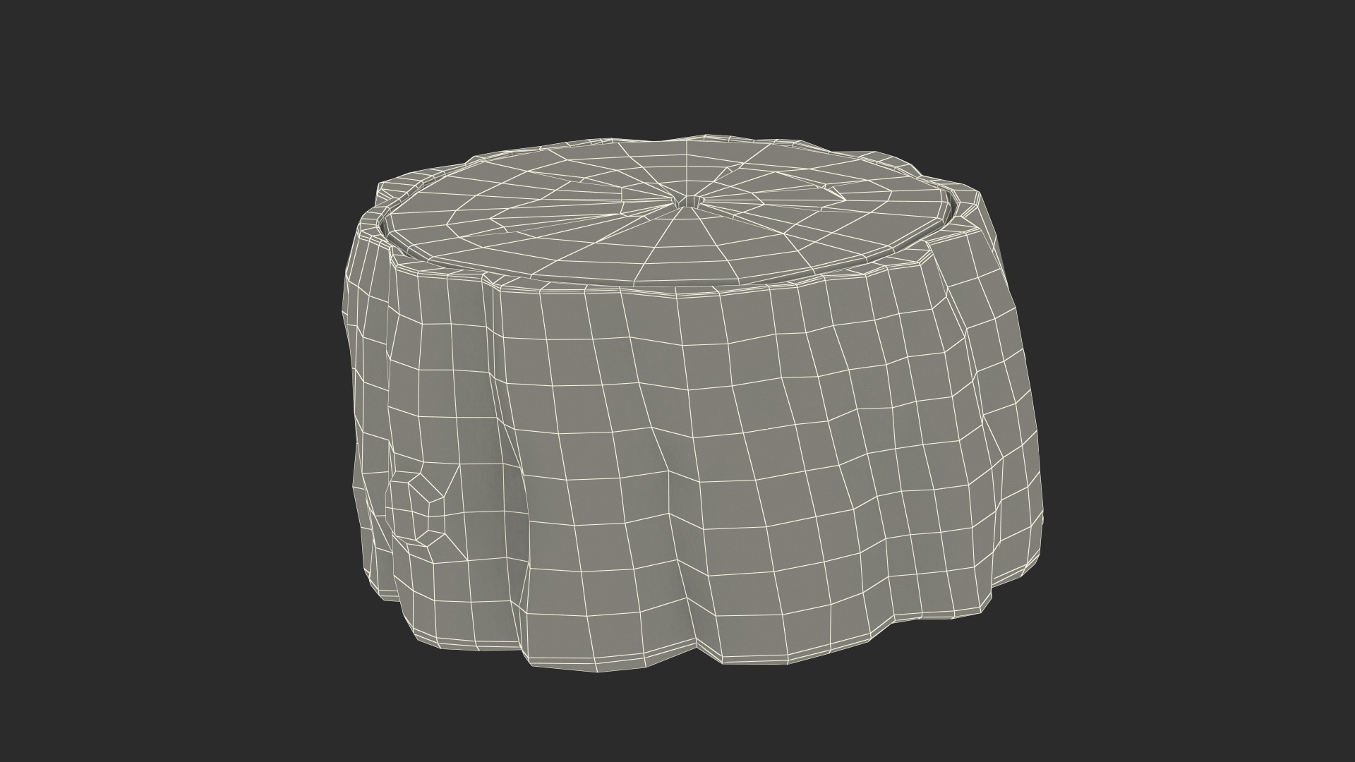 Low Cartoon Stump 3D